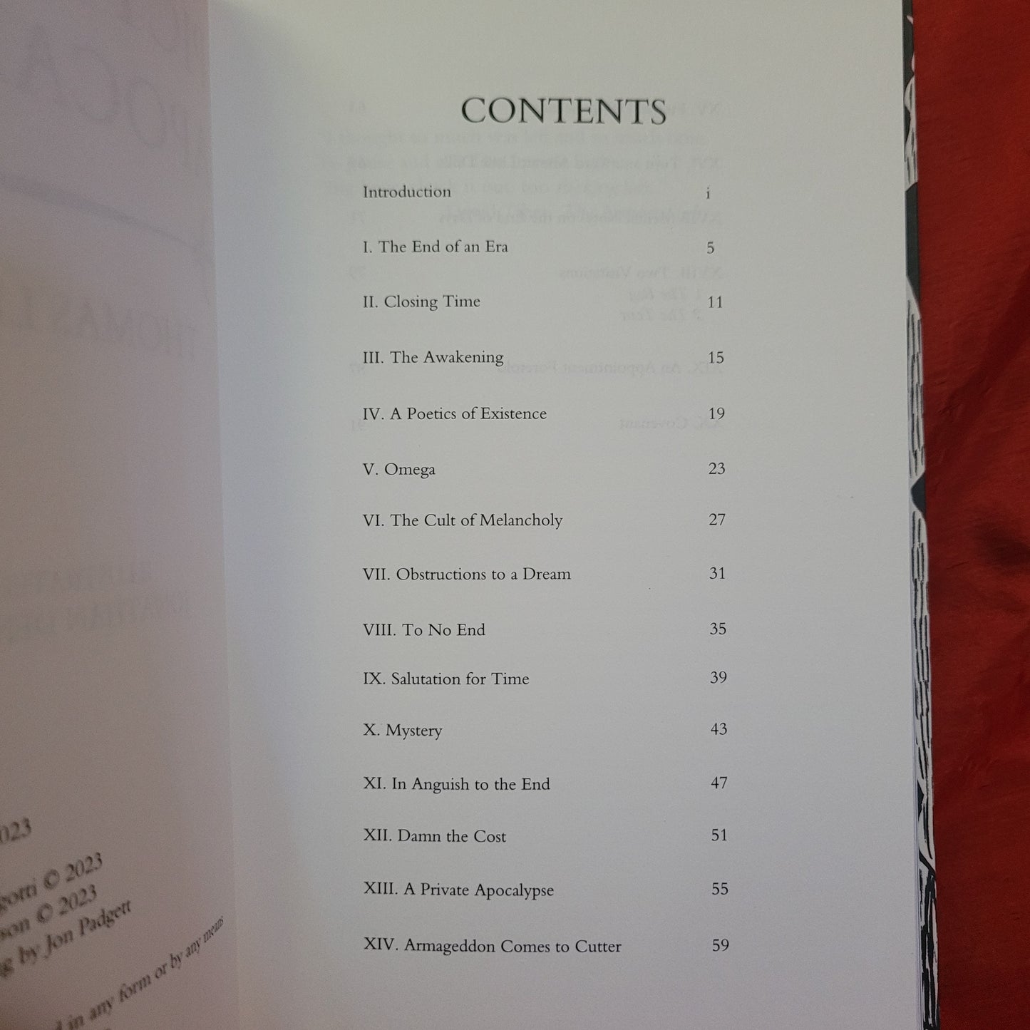 Pictures of Apocalypse by Thomas Ligotti (Chiroptera Press, 2023) Paperback