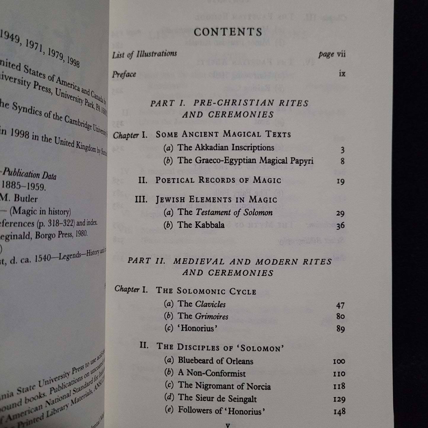 Ritual Magic by Elizabeth M. Butler (The Pennsylvania State University Press, 2002) Magic in History Series Paperback