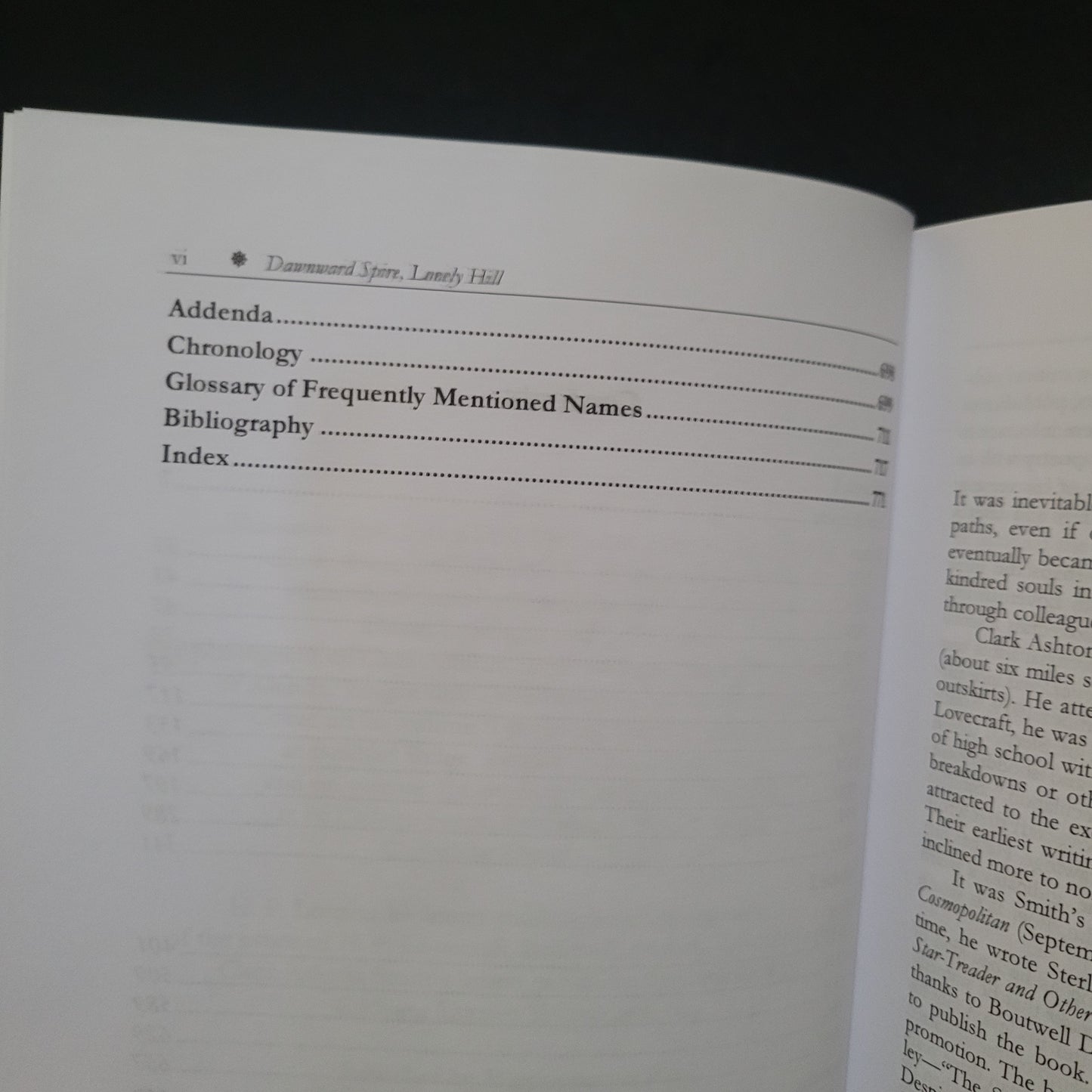 Dawnward Spire, Lonely Hill: The Letters of H.P. Lovecraft and Clark Ashton Smith: 1922-1931(vol. 1) Edited by David E. Schultz and S.T. Joshi (Hippocampus Press, 2020) Paperback