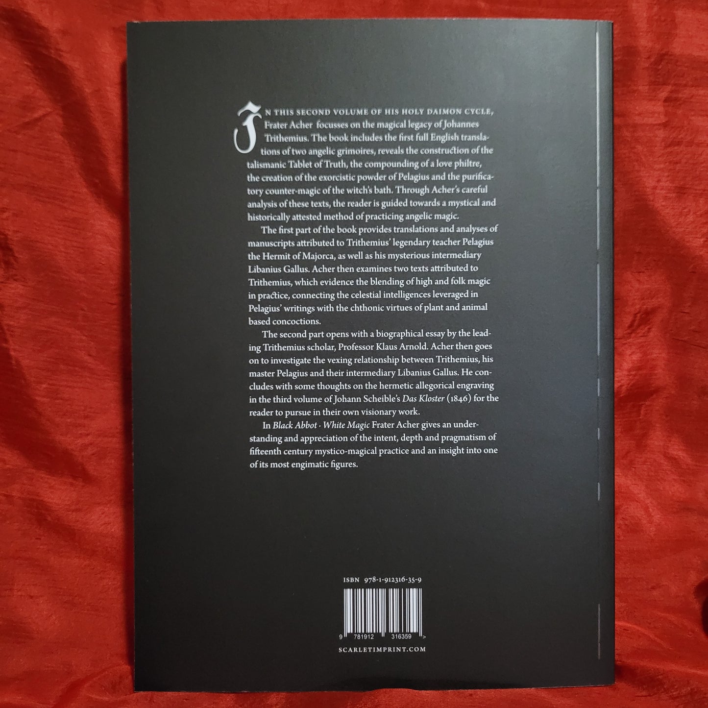 Black Abbot · White Magic: Johannes Trithemius and the Angelic Mind by Frater Acher (Scarlet Imprint, 2020) Paperback