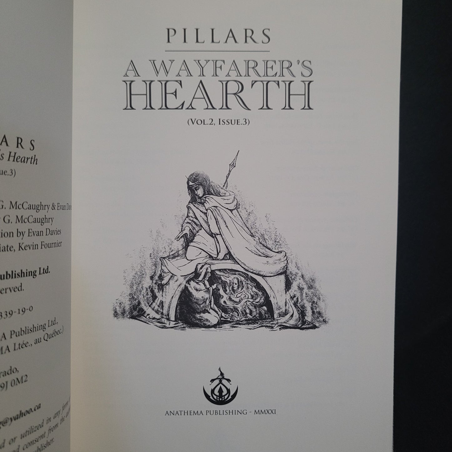 Pillars: A Wayfarer's Hearth Vol. 2, Issue.3) Edited by G. McCaughry & Evan Davies (Anathema Publishing, 2021) Limited Edition Cloth Hardcover