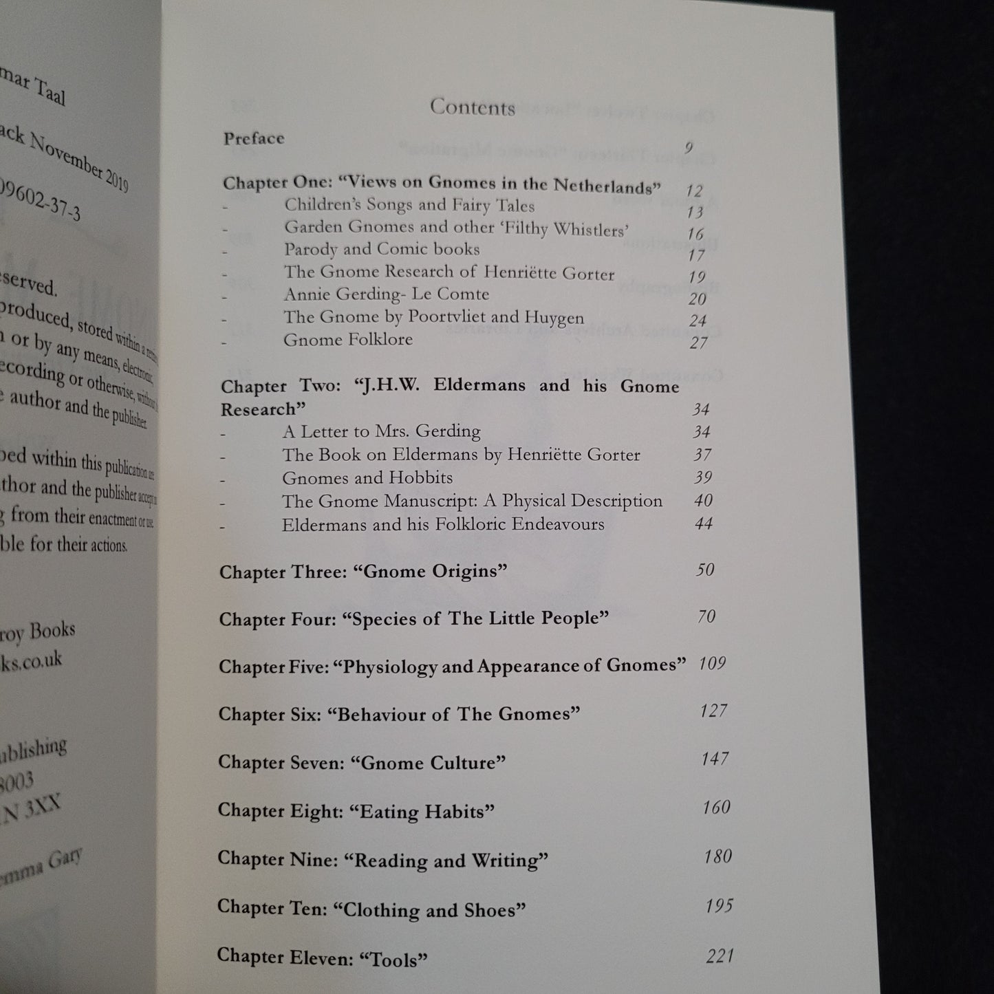 The Gnome Manuscript: Part One: Origins, Habit and Culture by Wilmar Tal (Troy Books, 2019) Paperback Edition