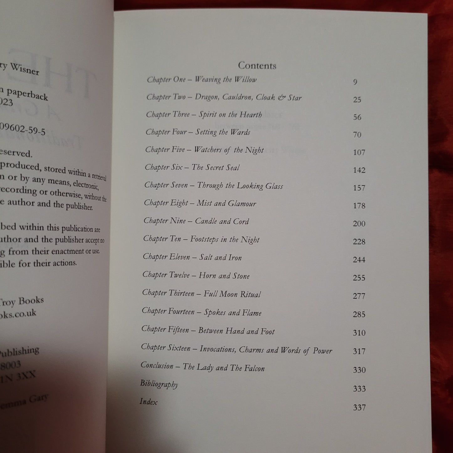The Art: A Grimoire of Traditional Witchcraft by Kerry Wisner (Troy Books, 2022) Paperback Edition