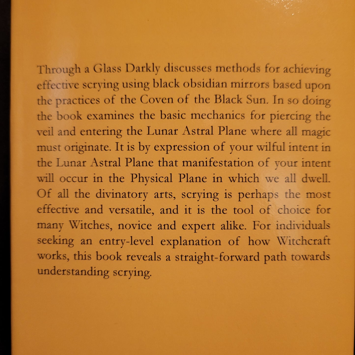Through a Glass Darkly: The Practice of Catoptromancy or Divination by Mirrors in Traditional Witchcraft by Oscar Tusk (Troy Books, 2023) Dust Jacketed Hardback