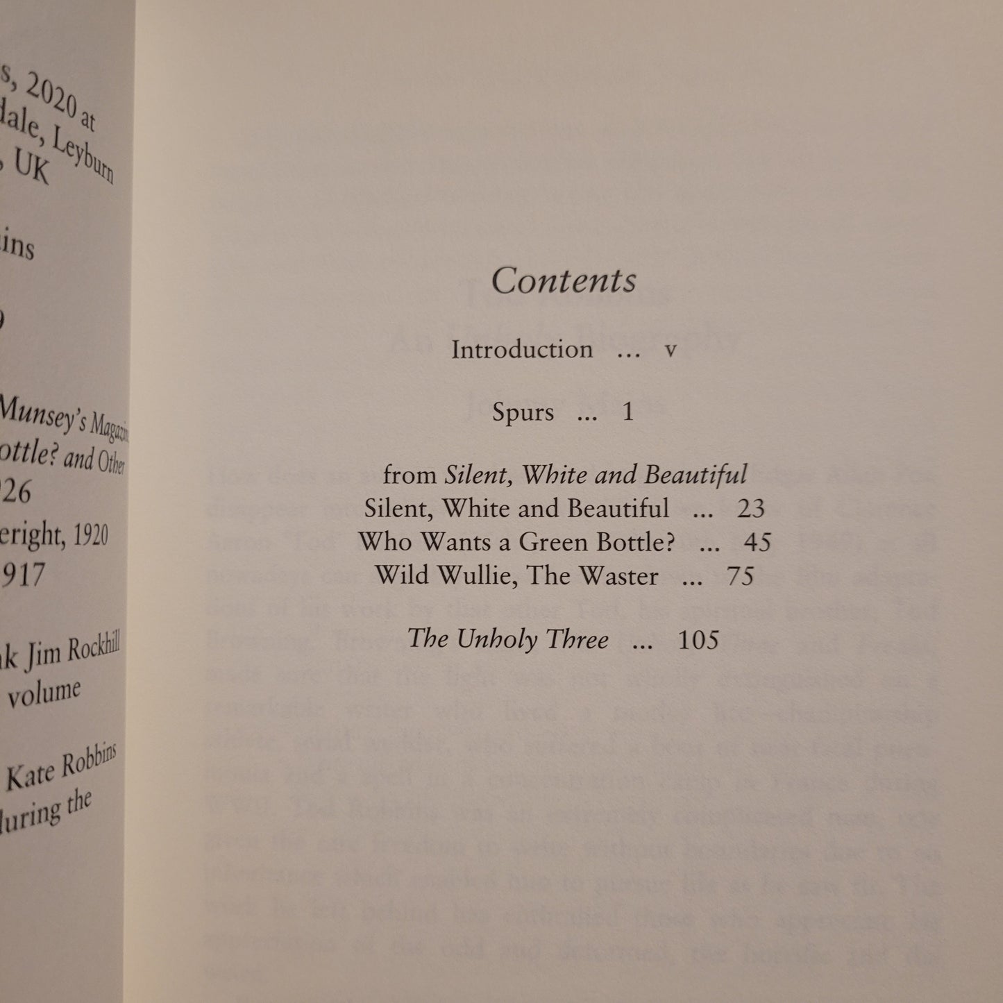 Unholy Tales by Tod Robbins (Tartarus Press, 2020) Hardback