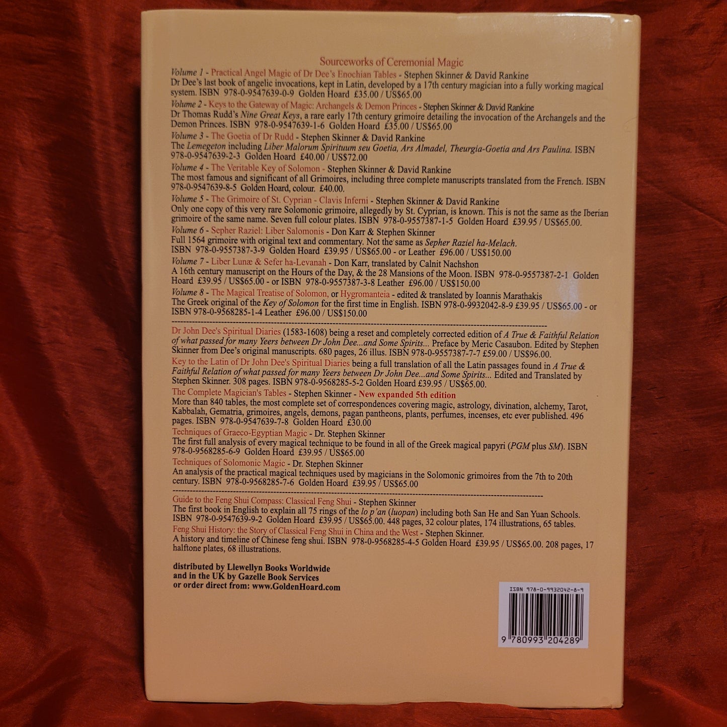 The Magical Treatise of Solomon or Hygromanteia translated & edited by Ioannis Marathakis (Golden Hoard Press, 2011) Hardcover