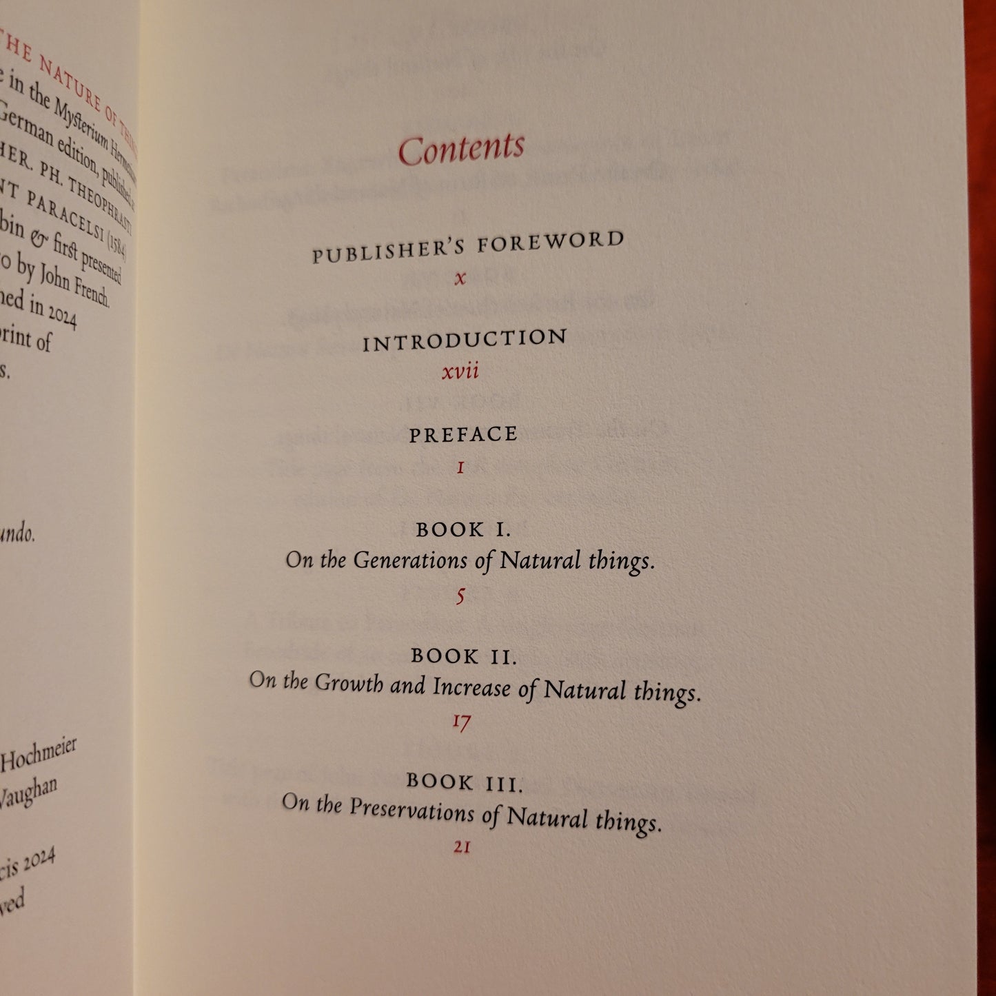 De Natura Rerum by Paracelsus (Aula Lucis, 2024) Deluxe Arcanum Edition Limited to 55 Copies