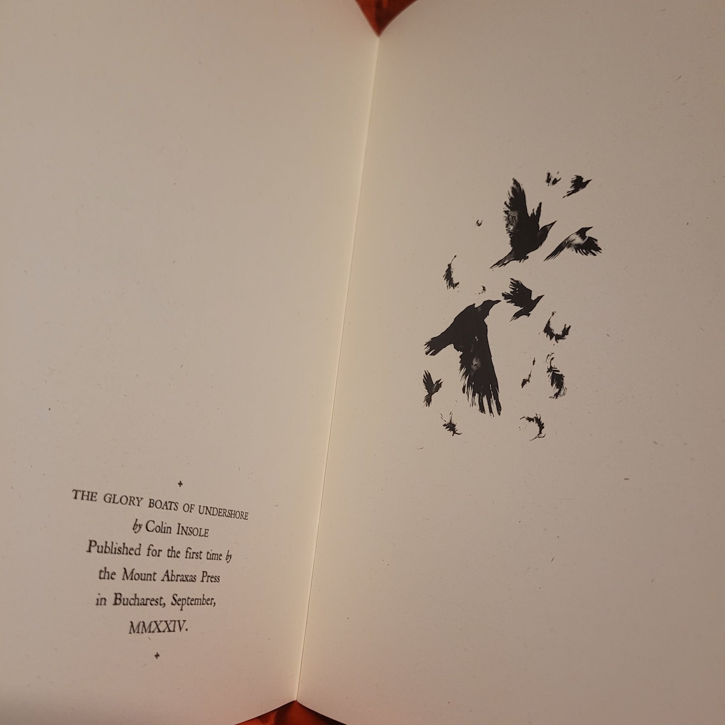 The Glory Boats of Undershore by Colin Insole (Mount Abraxas Press, 2024) Limited Edition Deluxe Booklet