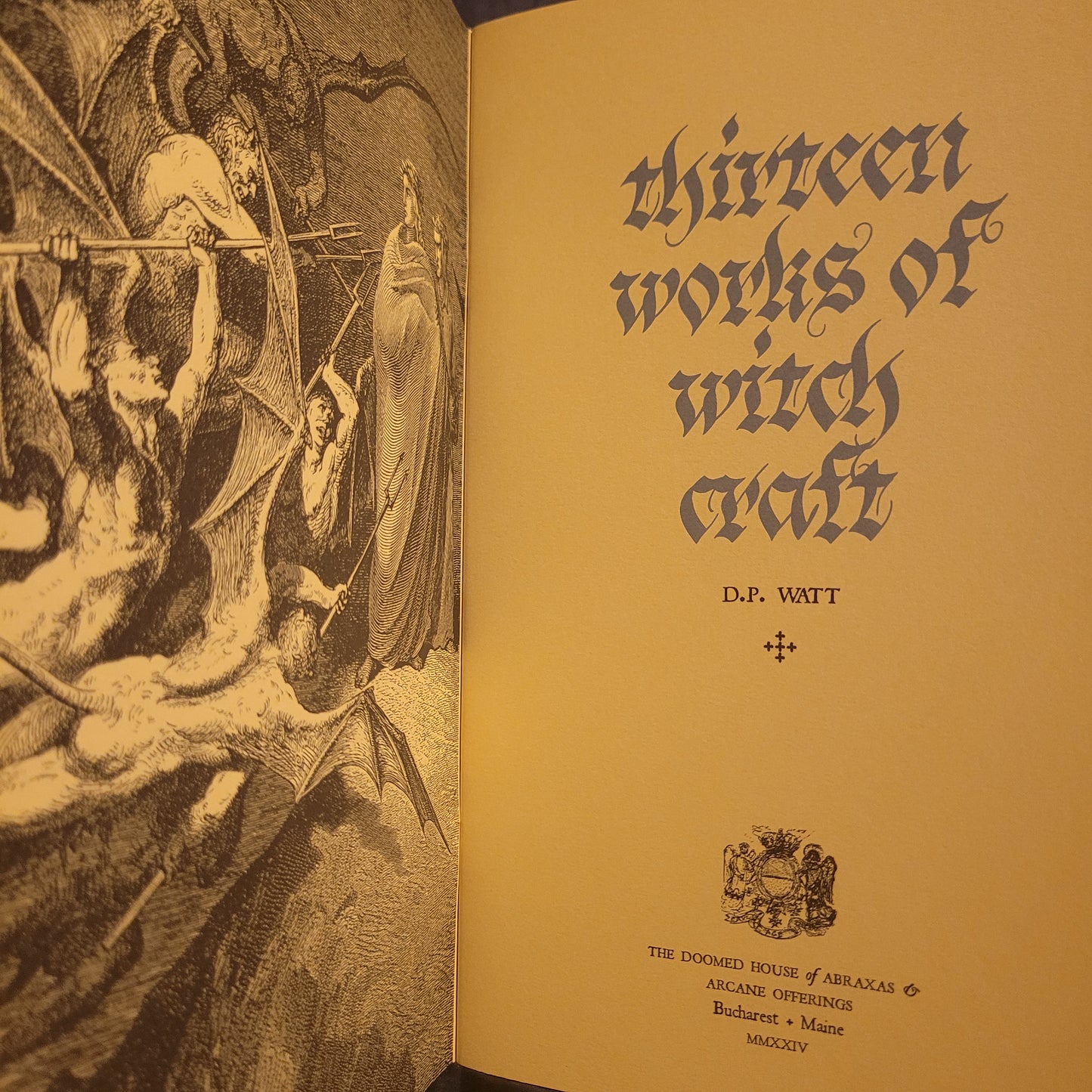 THIRTEEN WORKS OF WITCHCRAFT by D.P. Watt (Mount Abraxas Press & Arcane Offerings, 2024) Limited Edition Deluxe Booklet
