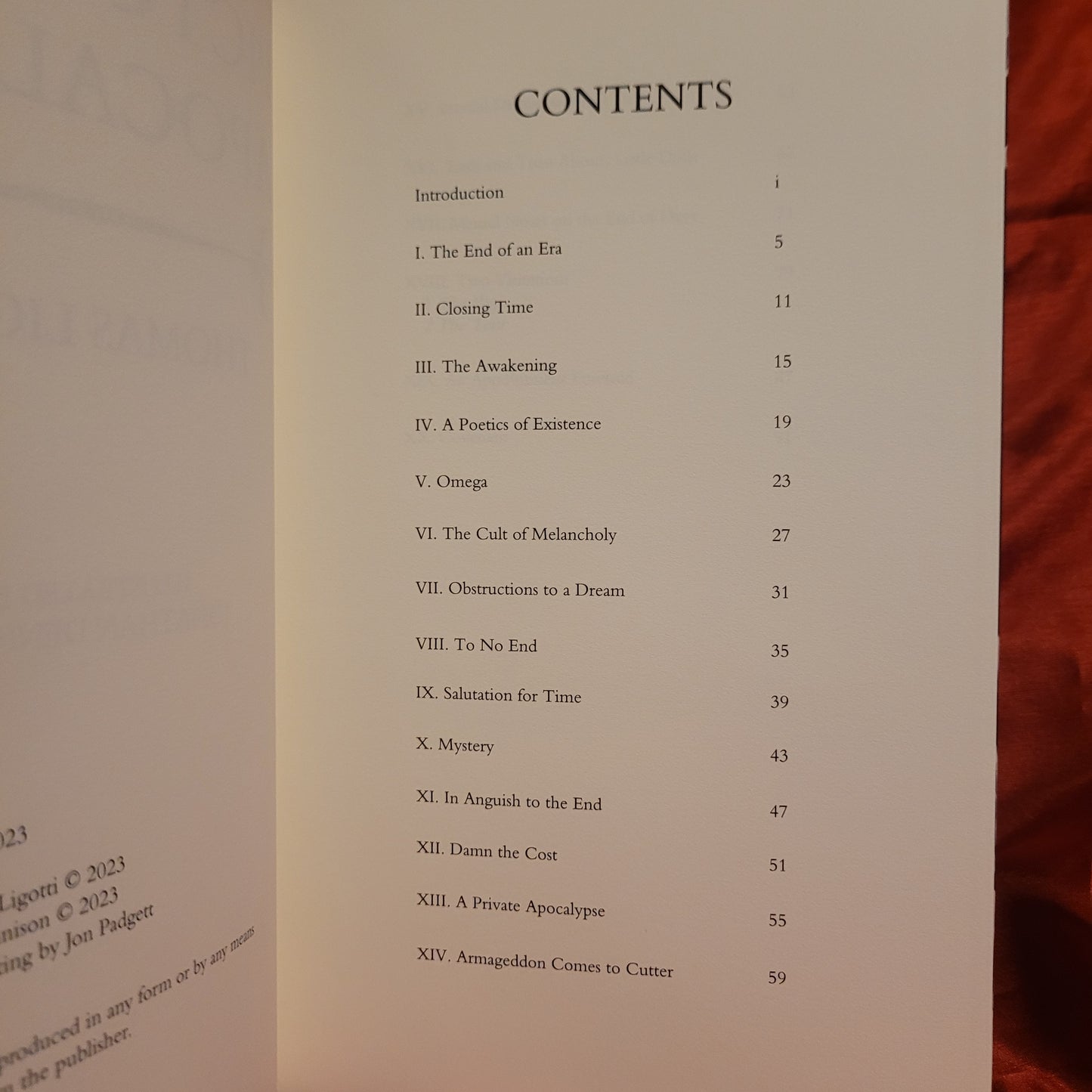 Pictures of Apocalypse by Thomas Ligotti (Chiroptera Press, 2023) Hardcover 1st Chiroptera Press Edition
