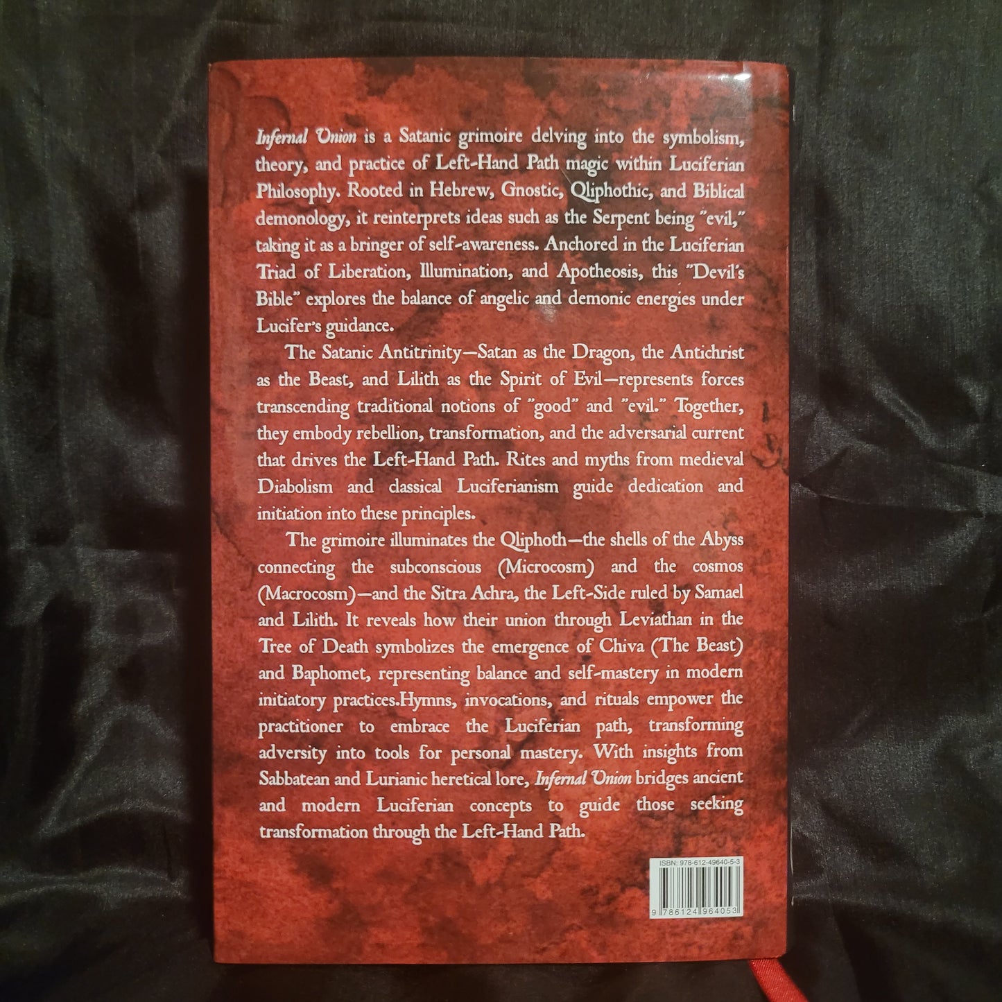 Infernal Union: Sinister Initiation & The Satanic Psalms by Michael W. Ford (Manus Sinistra Publishing, 2024) Limited Edition Hardcover (Red "Lilith" Version)