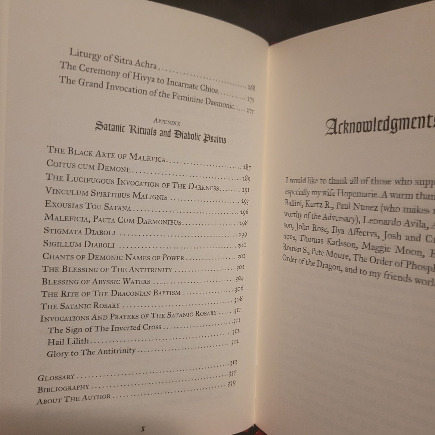 Infernal Union: Sinister Initiation & The Satanic Psalms by Michael W. Ford (Manus Sinistra Publishing, 2024) Limited Edition Hardcover (Red "Lilith" Version)