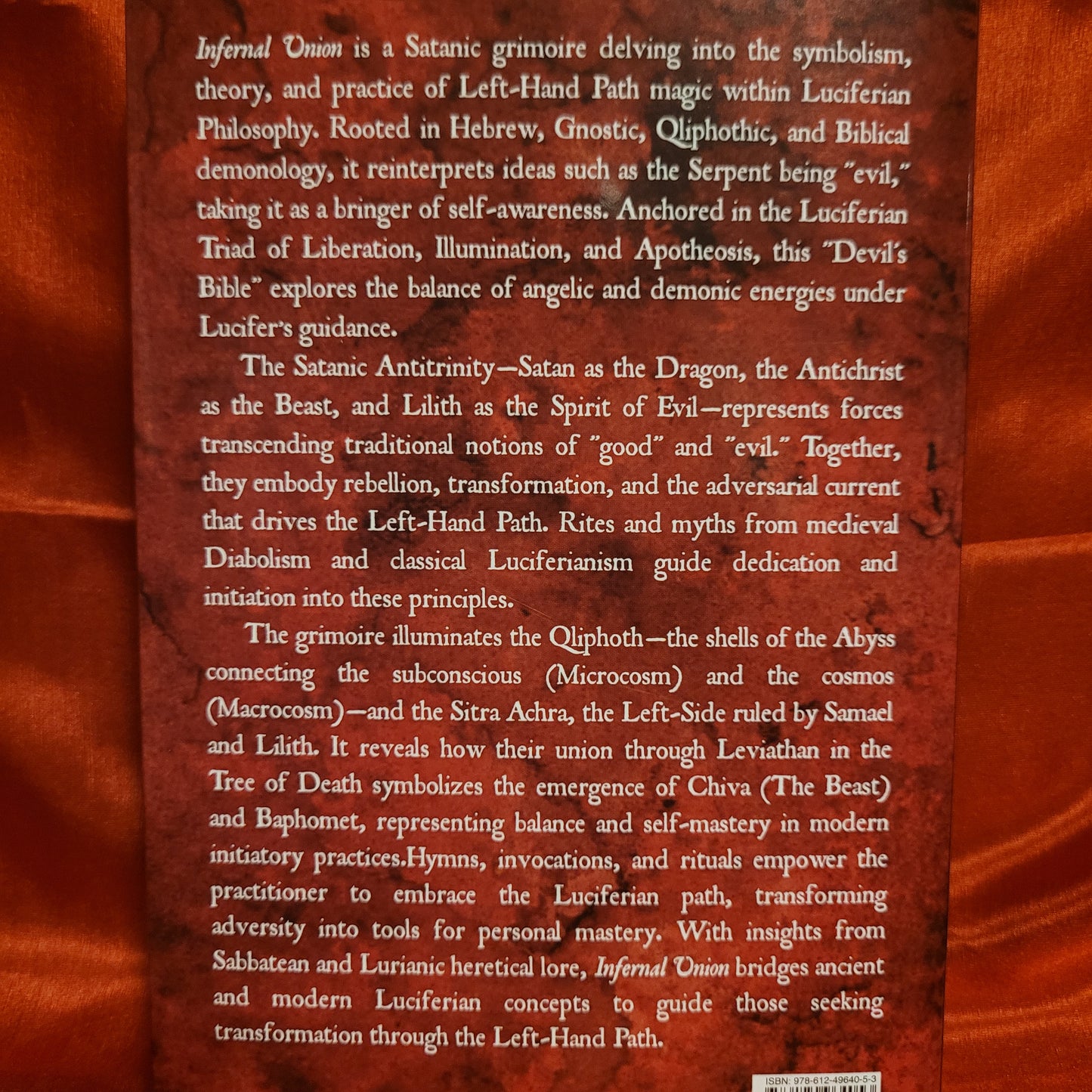 Infernal Union: Sinister Initiation & The Satanic Psalms by Michael W. Ford (Manus Sinistra Publishing, 2024) Limited Edition Hardcover (Black "Satana" Version)