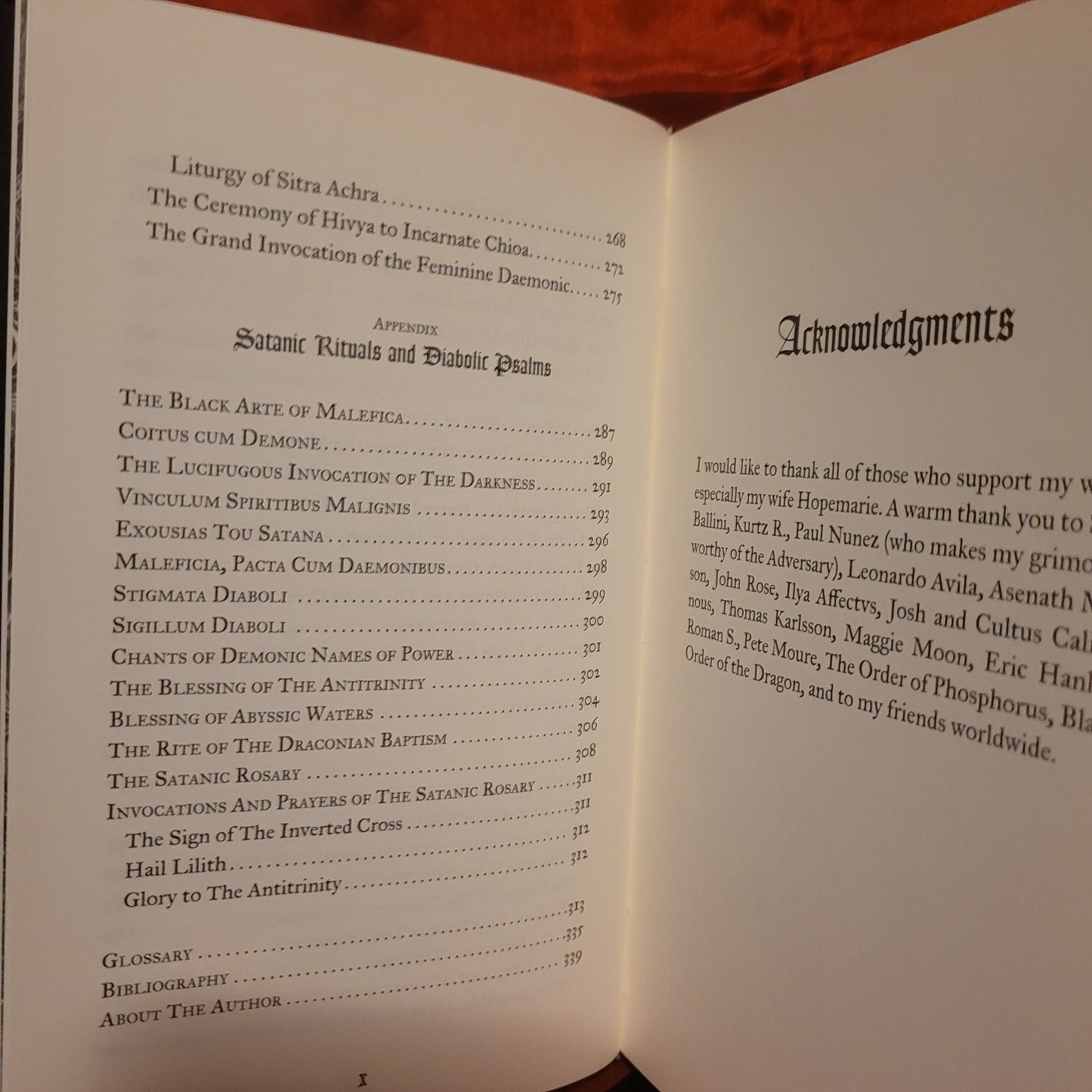 Infernal Union: Sinister Initiation & The Satanic Psalms by Michael W. Ford (Manus Sinistra Publishing, 2024) Limited Edition Hardcover ("Antichrist" Version)