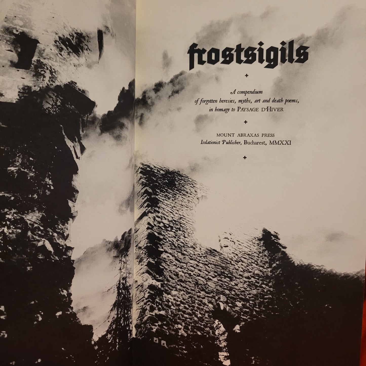 FROST SIGILS (Mount Abraxas Press) 2024 Printing Limited to 144 Copies