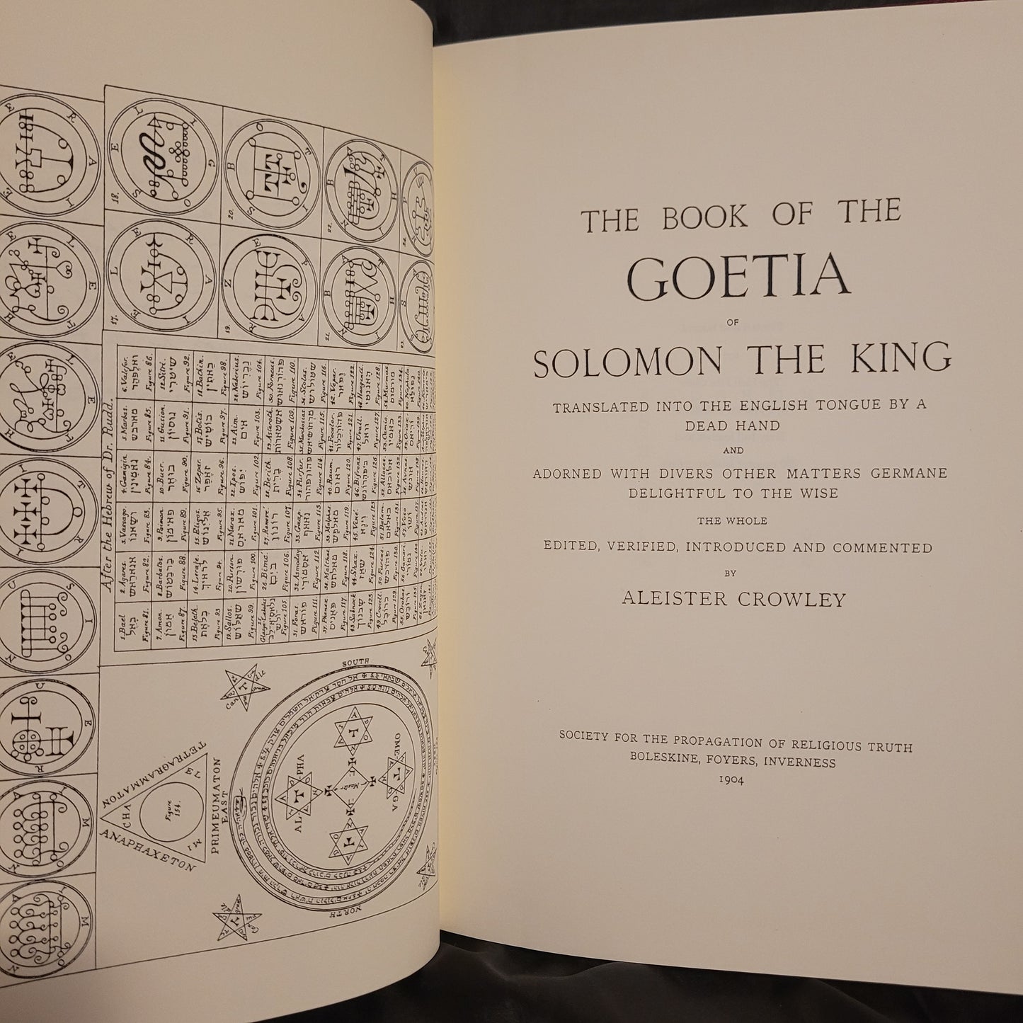 Goetia of Solomon the King edited, annotated, and introduced by Aleister Crowley (Hellfire Club Books) Limited to 250 copies