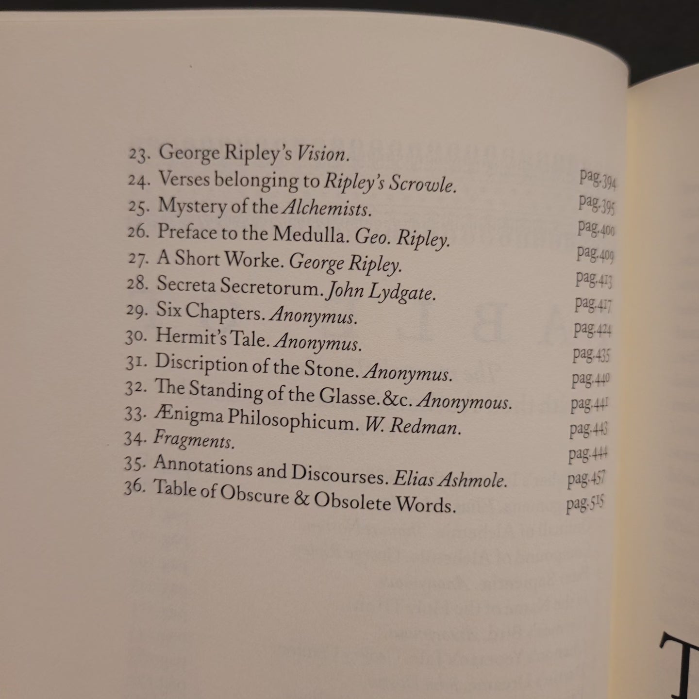 Theatrum Chemicum Britannicum by Elias Ashmole (Ouroboros Press, 2011) Limited Edition Hardcover