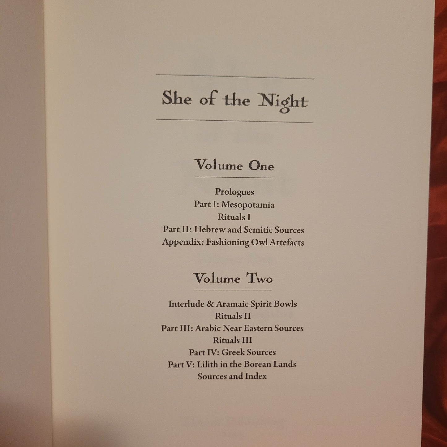 She of the Night by Idlu Lili Regulus (Theion Publishing, 2025) Fine Hardcover Edition Volumes I and II