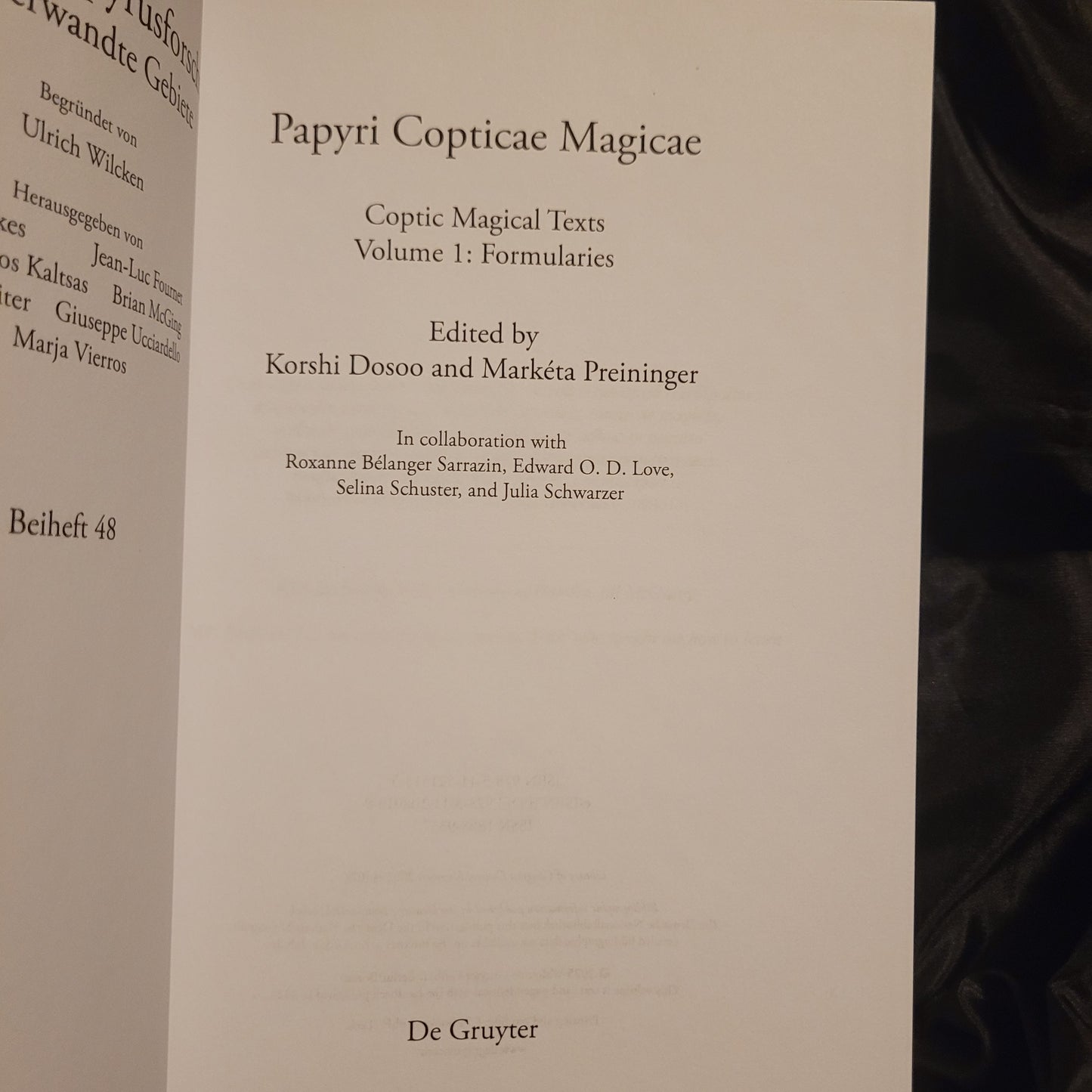 Papyri Copticae Magicae by Korshi Dosoo and Markéta Preininger (De Gruyter, 2025) Paperback
