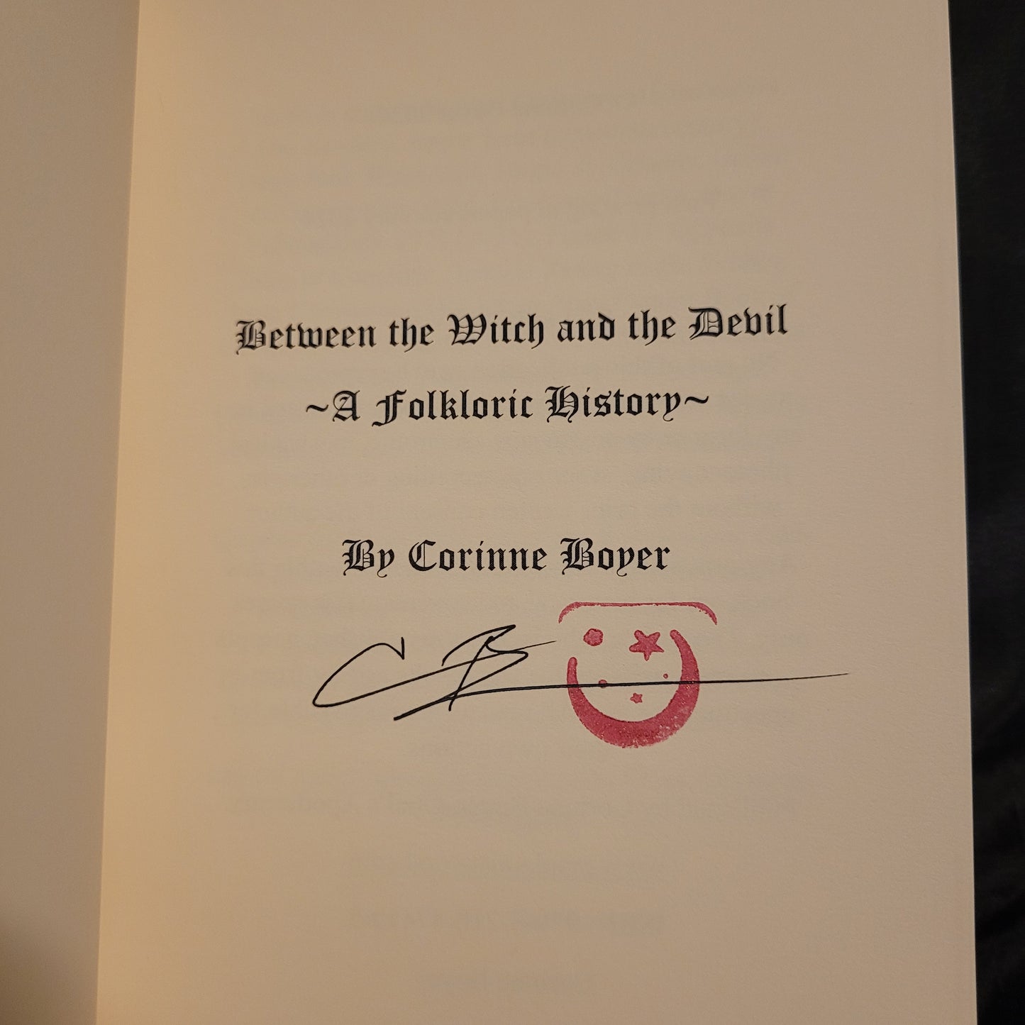 Between the Witch and the Devil: A Folkloric History by Corrine Boyer