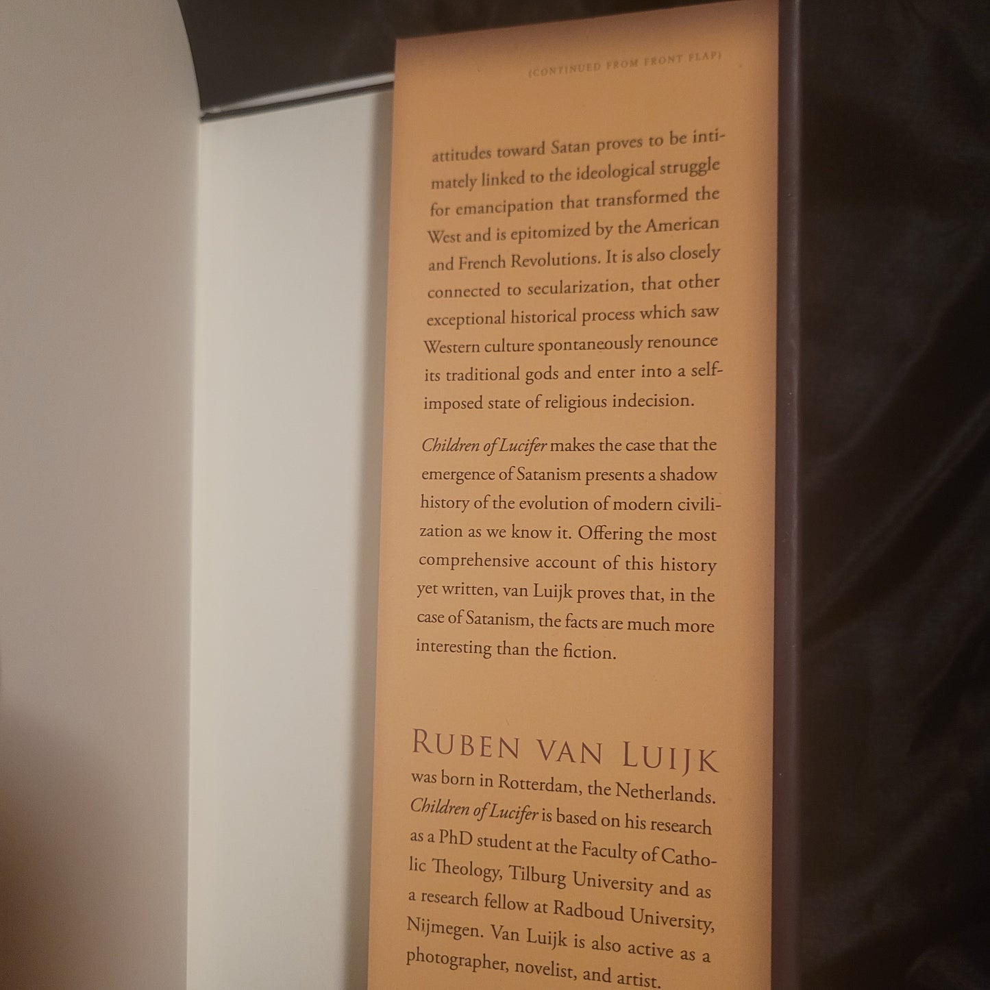 Children of Lucifer: The Origins of Modern Religious Satanism by Ruben van Luijk (Oxford University Press, 2016) Hardcover