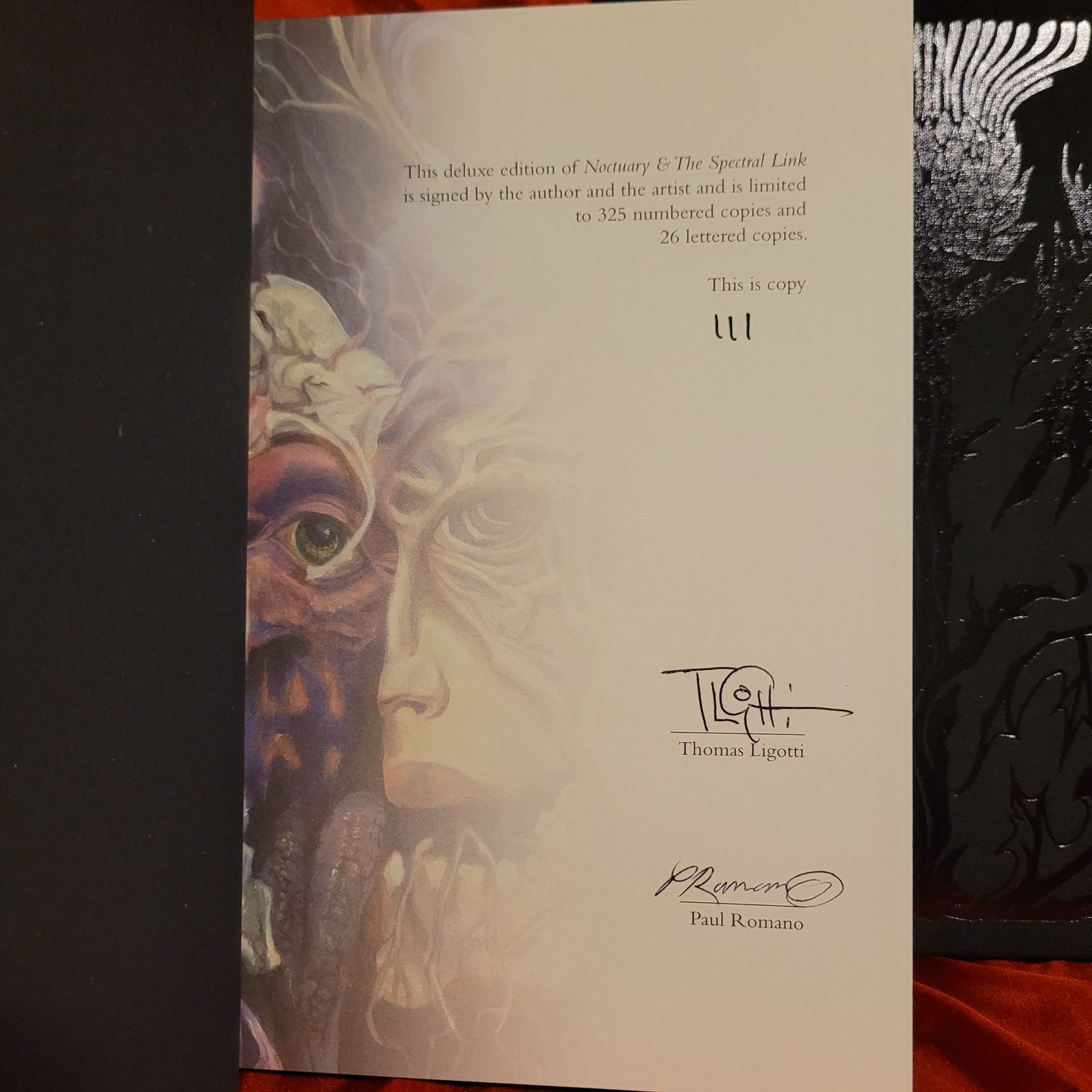 Noctuary & The Spectral Link by Thomas Ligotti (Chiroptera Press, 2023)Signed Deluxe Edition with Slipcase
