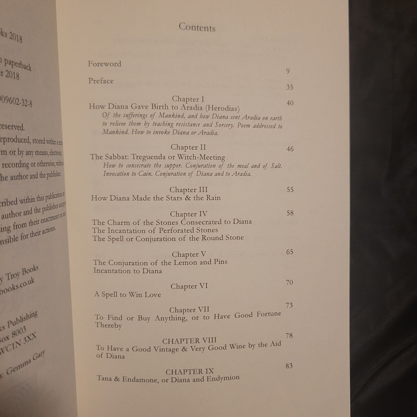 Aradia
or The Gospel
of the Witches by Charles Godfrey Leland with a Foreword by Gemma Gary (Troy Books) Paperback