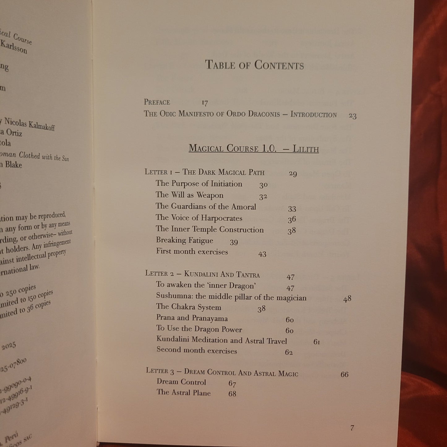 Draconian Initiations: The Dragon Rouge Magical Courses by Thomas Karlsson (Manus Sinistra, 2025) Hardcover