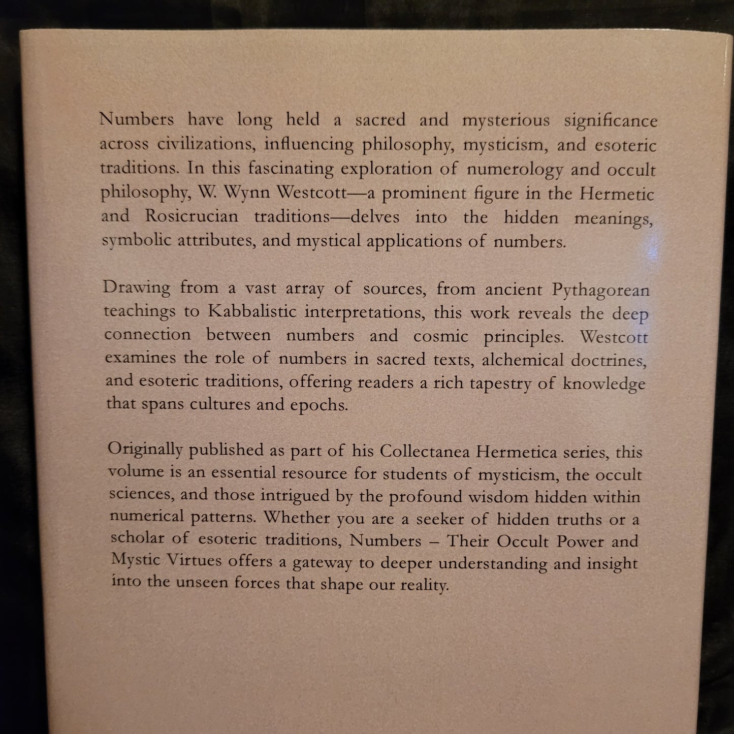 Numbers: Their Occult Power & Mystic Virtues by W. Wynn Westcott (Troy Books, 2025) Dust Jacketed Hardback