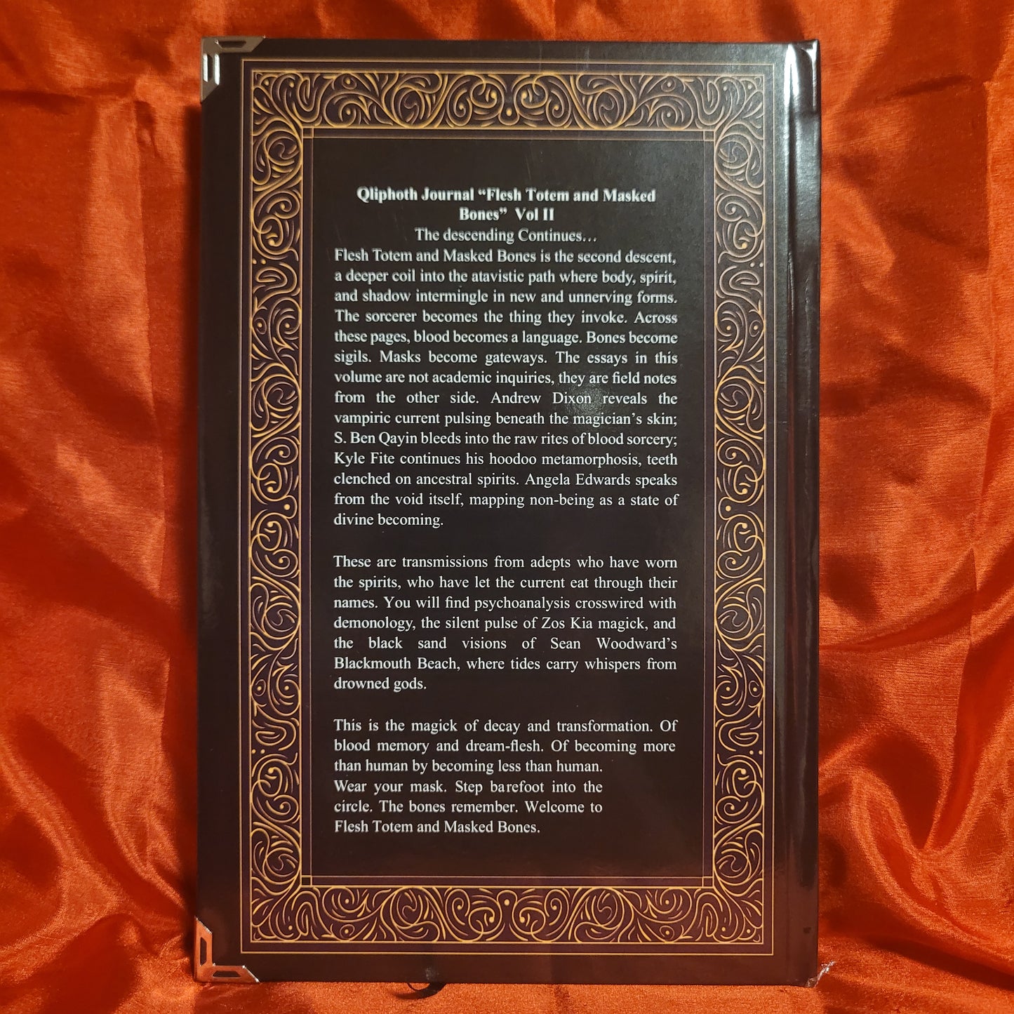 Qliphoth Opus II: Flesh Totem and Masked Bones edited by Edgar Kerval (Sirius Limited Esoterica) Standard Hardcover Edition