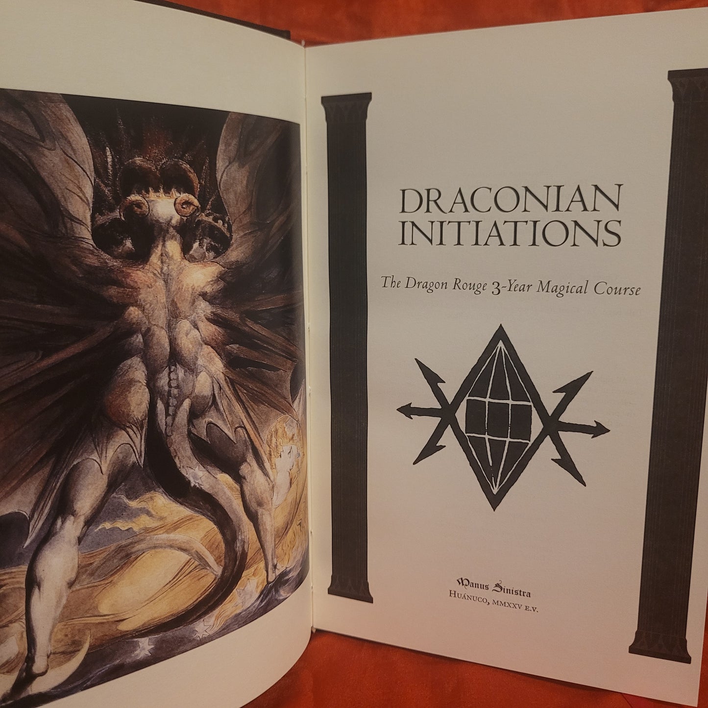 Draconian Initiations: The Dragon Rouge Magical Courses by Thomas Karlsson (Manus Sinistra, 2025) Hardcover