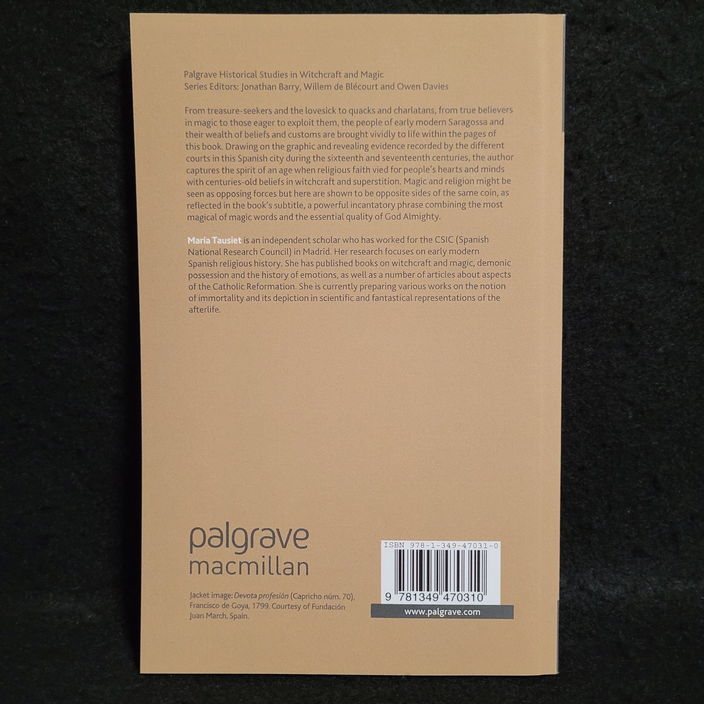 Urban Magic in Early Modern Spain: Abracadabra Omnipotens by María Tausiet (Palgrave Macmillan, 2014) Paperback Edition