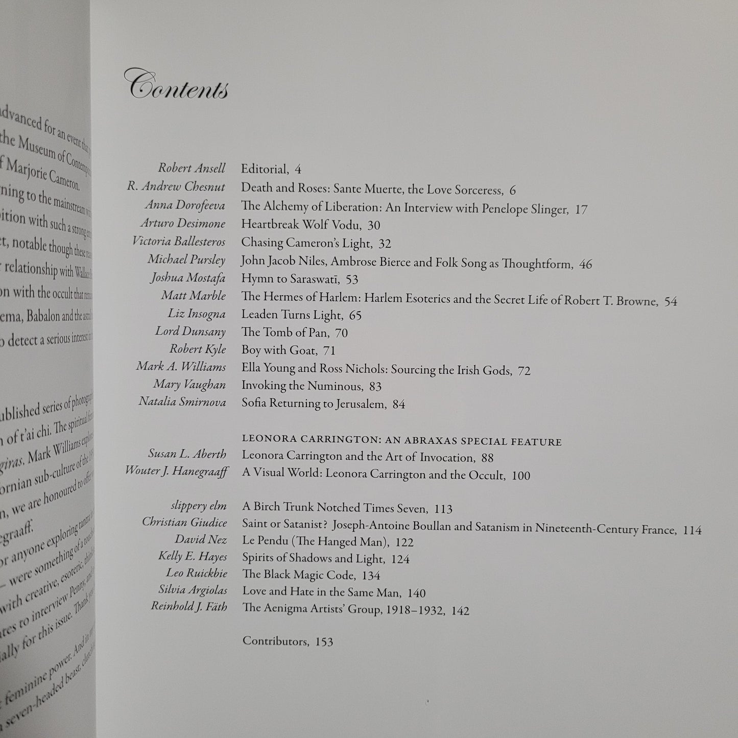 Abraxas: International Journal of Esoteric Studies, Issue Six (Fulgur, 2014) Hardcover Special Edition Limited to 300 Copies