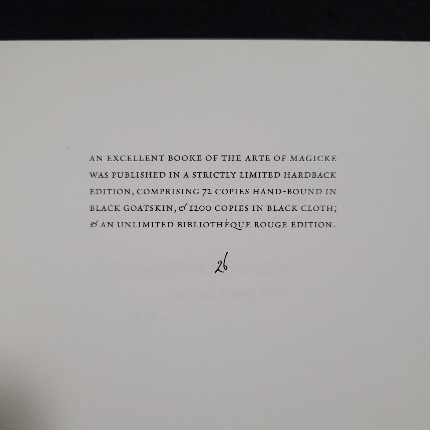 An Excellent Booke of the Arte of Magicke: The Magical Works of Humphrey Gilbert & John Davis from the British Library Additional Manuscript 26674 by Phil Legard & Alexander Cummins (Scarlet Imprint, 2020) Cloth Hardcover Edition