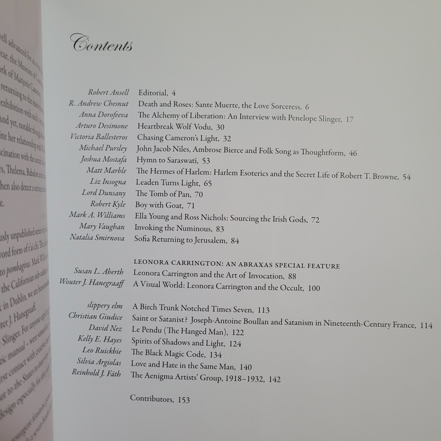 Abraxas: International Journal of Esoteric Studies, Issue Six (Fulgur Esoterica, 2014) Paperback