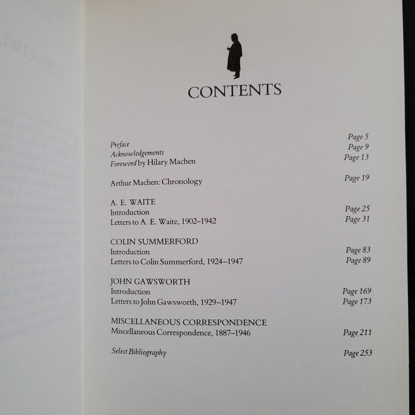 Arthur Machen Selected Letters: The private writings of the Master of the Macabre edited by Roger Dobson, Godfrey Brangham and R.A. Gilbert (The Aquarian Press, 1988) Hardcover