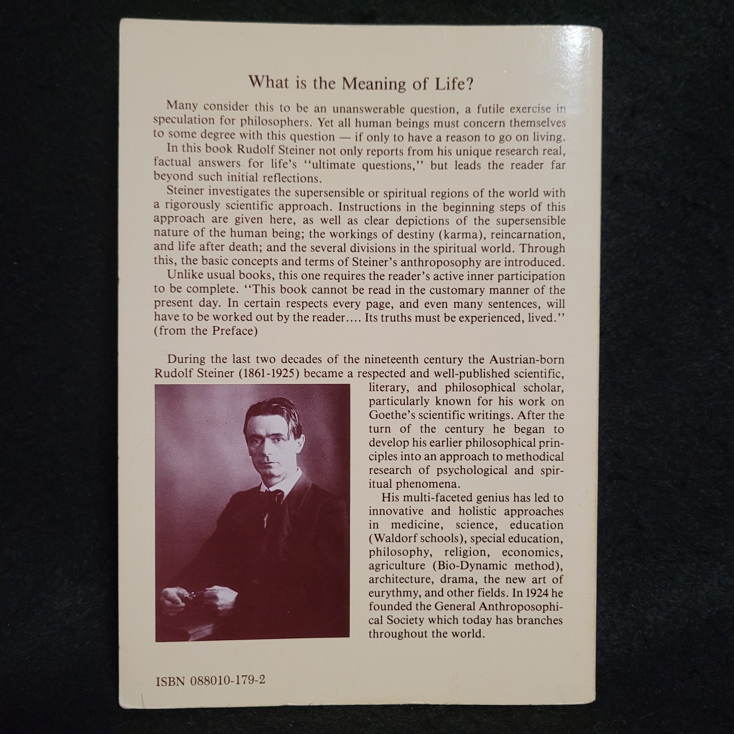 Theosopy by Rudolf Steiner (Anthroposophic Press, 1971) Paperback