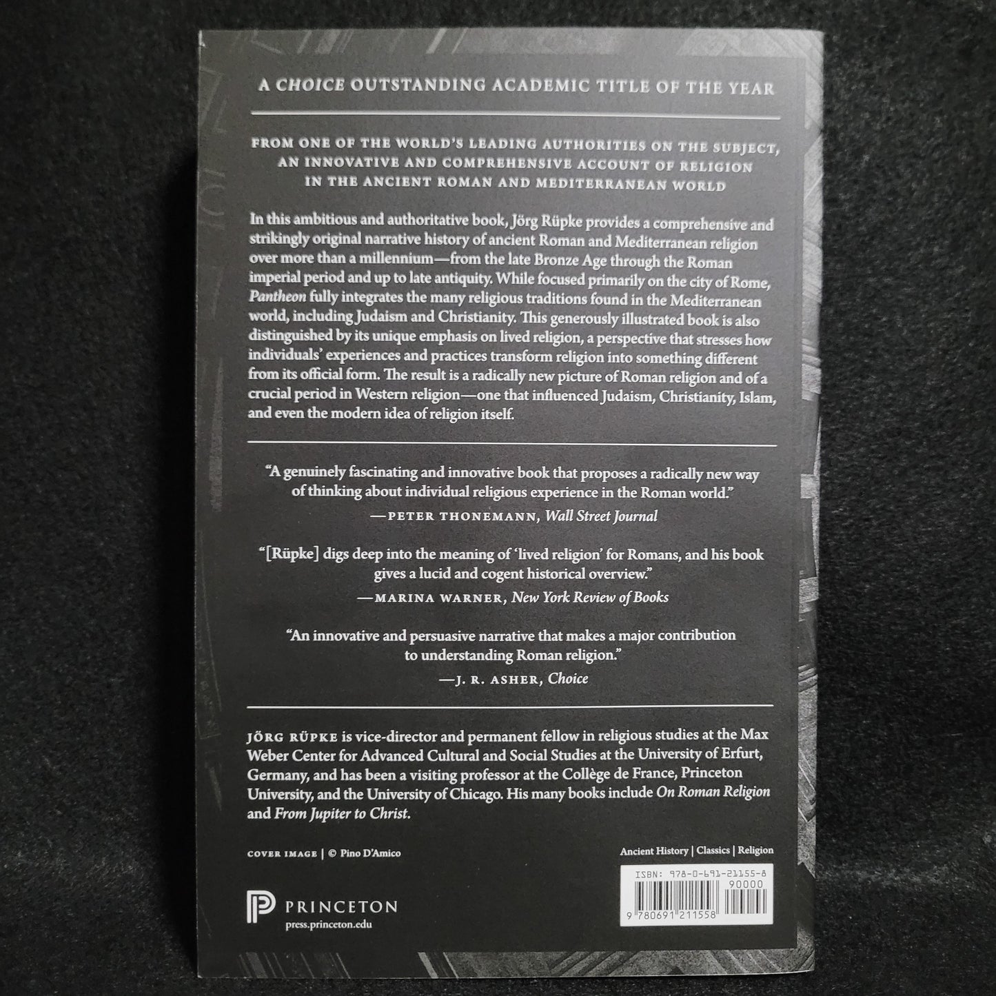 Pantheon: A New History of Roman Religion by Jörg Rüpke (Princeton University Press, 2018) Paperback