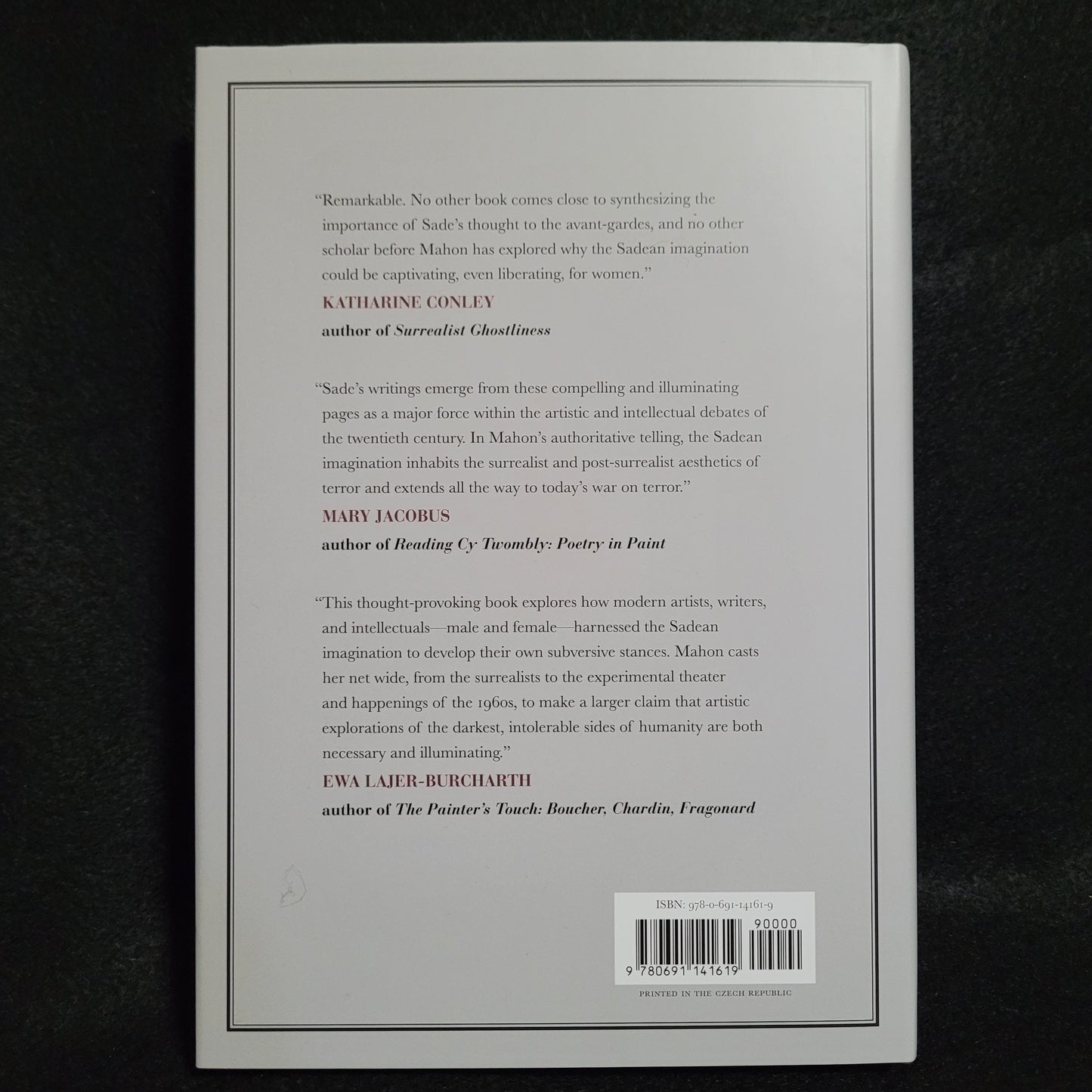 The Marquis de Sade and the Avant-Garde by Alyee Mahon (Princeton University Press, 2020) Hardcover