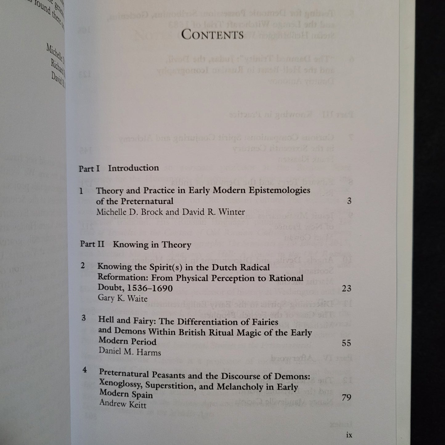 Knowing Demons, Knowing Spirits in the Early Modern Period (Palgrave Macmillan, 2018) Hardcover Edition