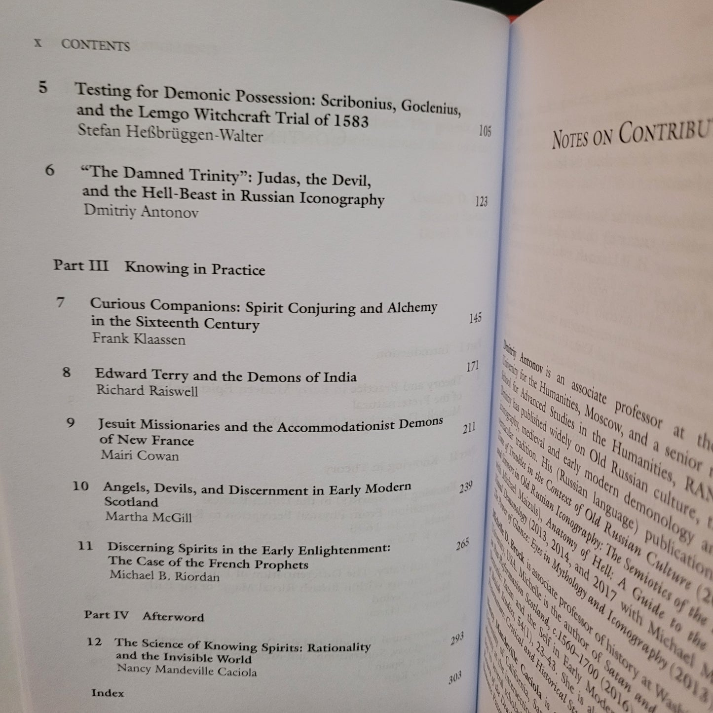 Knowing Demons, Knowing Spirits in the Early Modern Period (Palgrave Macmillan, 2018) Hardcover Edition