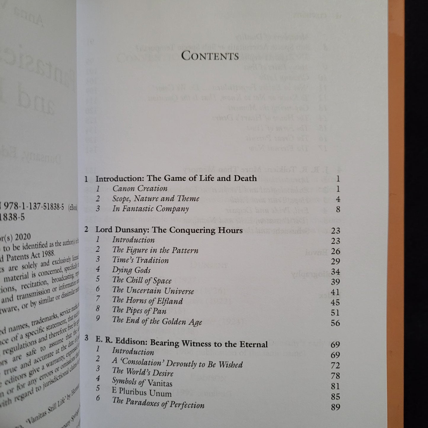 Fantasies of Time and Death: Dunsany, Eddison, Tolkien by Anna Vaninskaya (Palgrave Macmillan, 2020) Hardcover