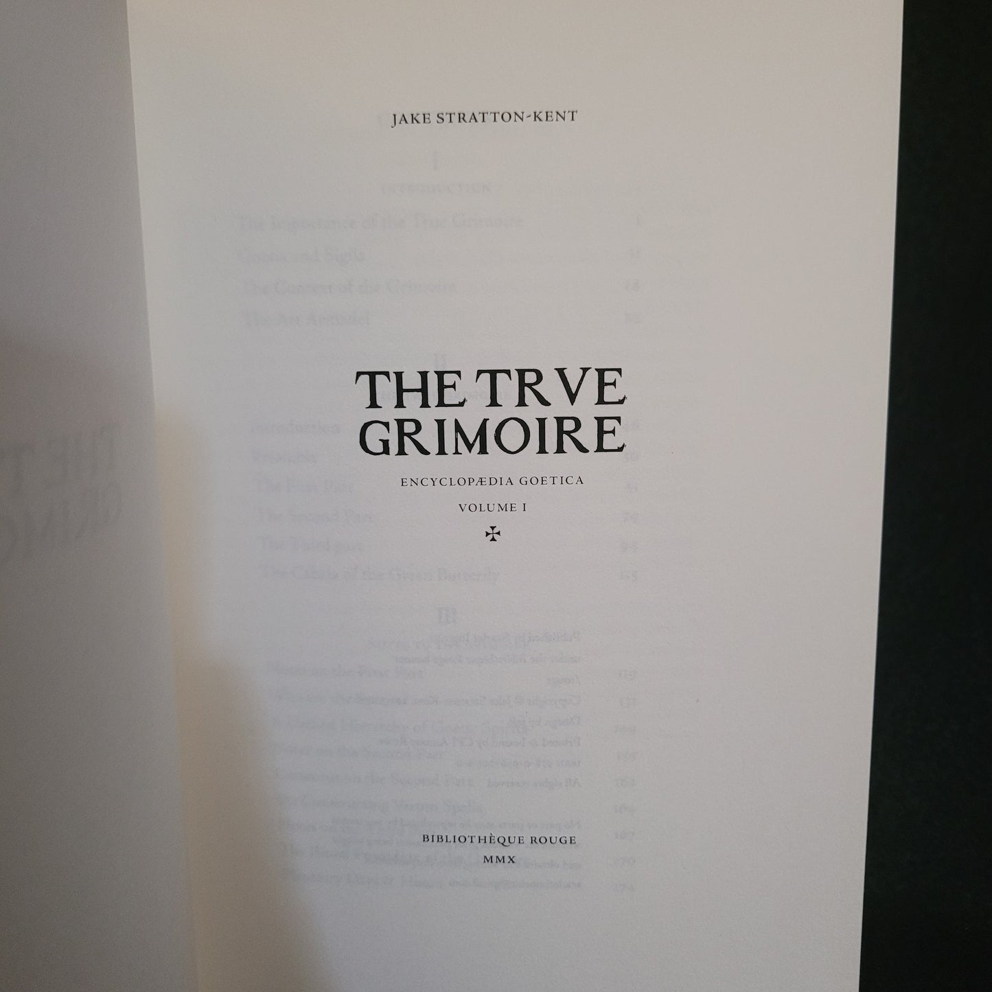 The True Grimoire: Encyclopedia Goetica Volume I by Jake Stratton-Kent (Scarlet Imprint, 2010) First Edition Paperback