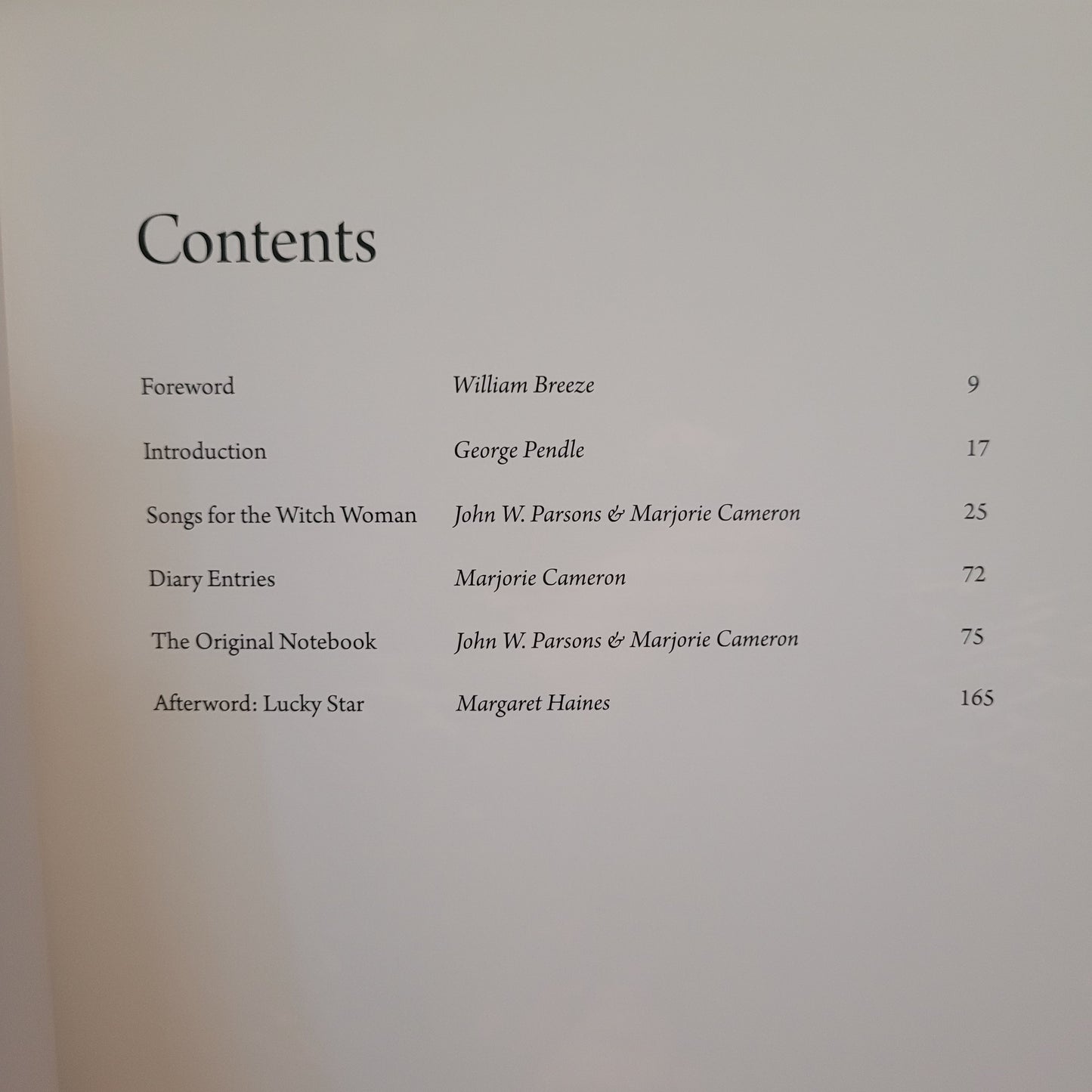 Songs for the Witch Woman by John W. Parsons & Marjorie Cameron (Fulgur Esoterica, 2014) Deluxe Edition in Quarter Black Morocco Limited to 156 Copies