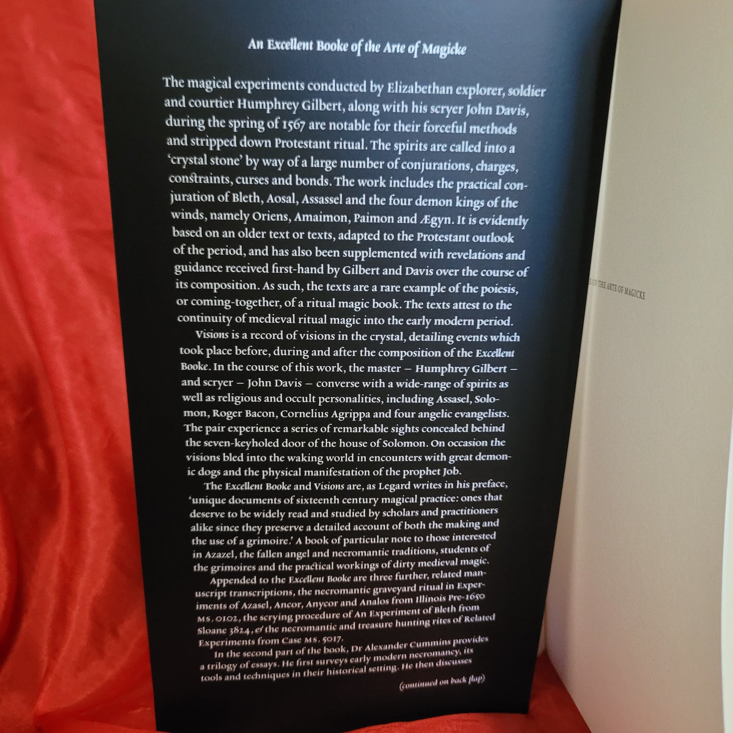 An Excellent Booke of the Arte of Magicke: The Magical Works of Humphrey Gilbert & John Davis from the British Library Additional Manuscript 26674 by Phil Legard & Alexander Cummins (Scarlet Imprint, 2020) Paperback