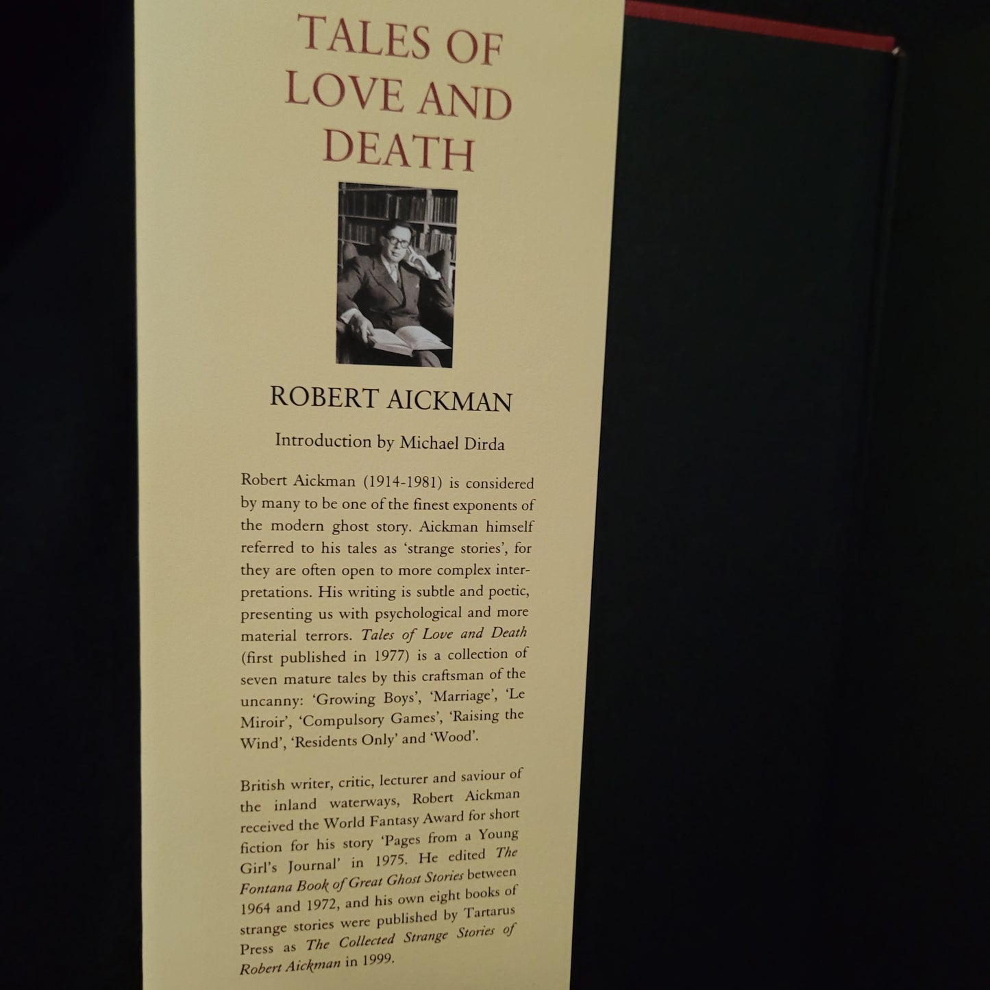 Tales of Love and Death by Robert Aickman (Tartarus Press, 2014) Limited Edition Hardcover