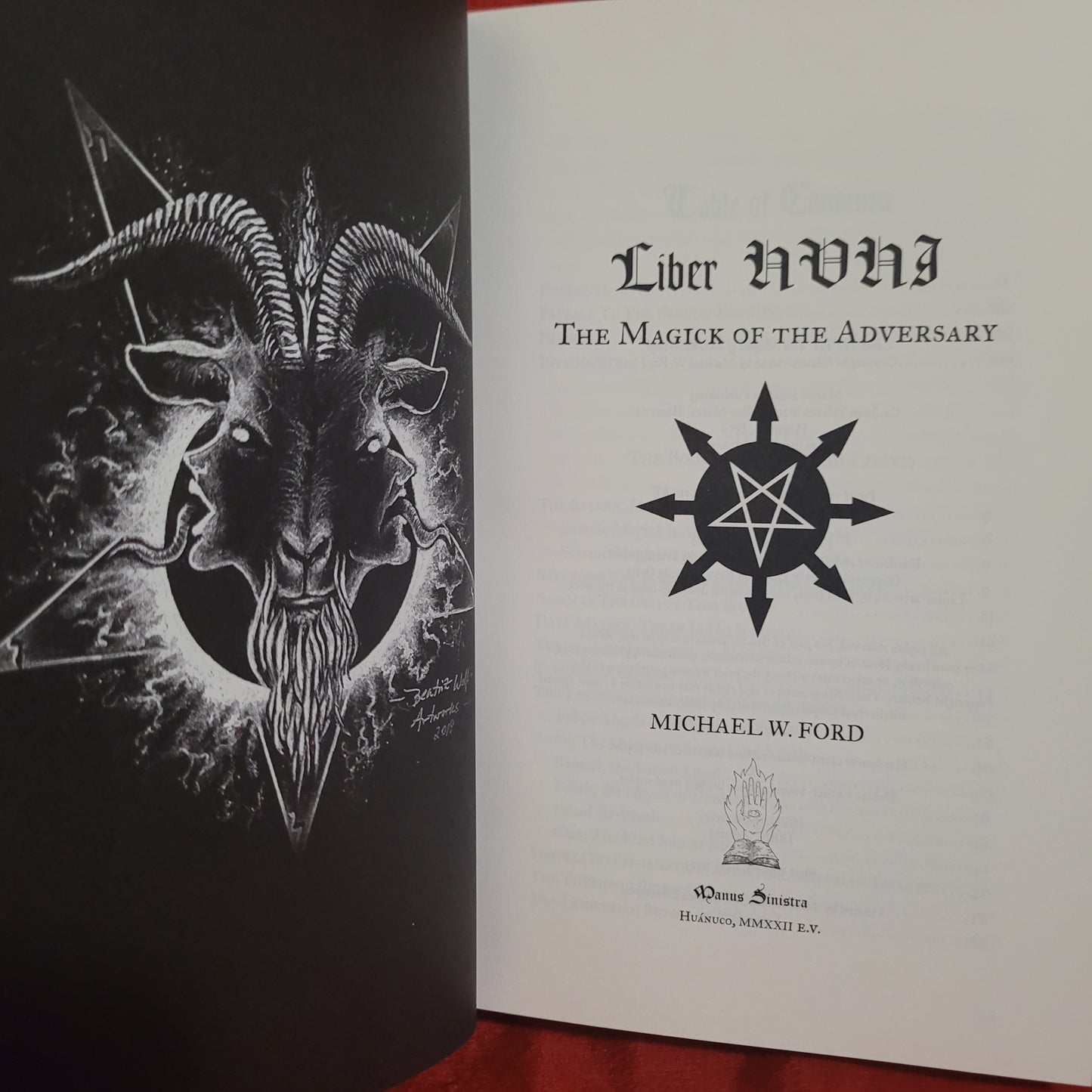 Liber HVHI: The Magick of the Adversary by Michael W. Ford (Manus Sinistra Publishing, 2023) Limited Edition Hardcover