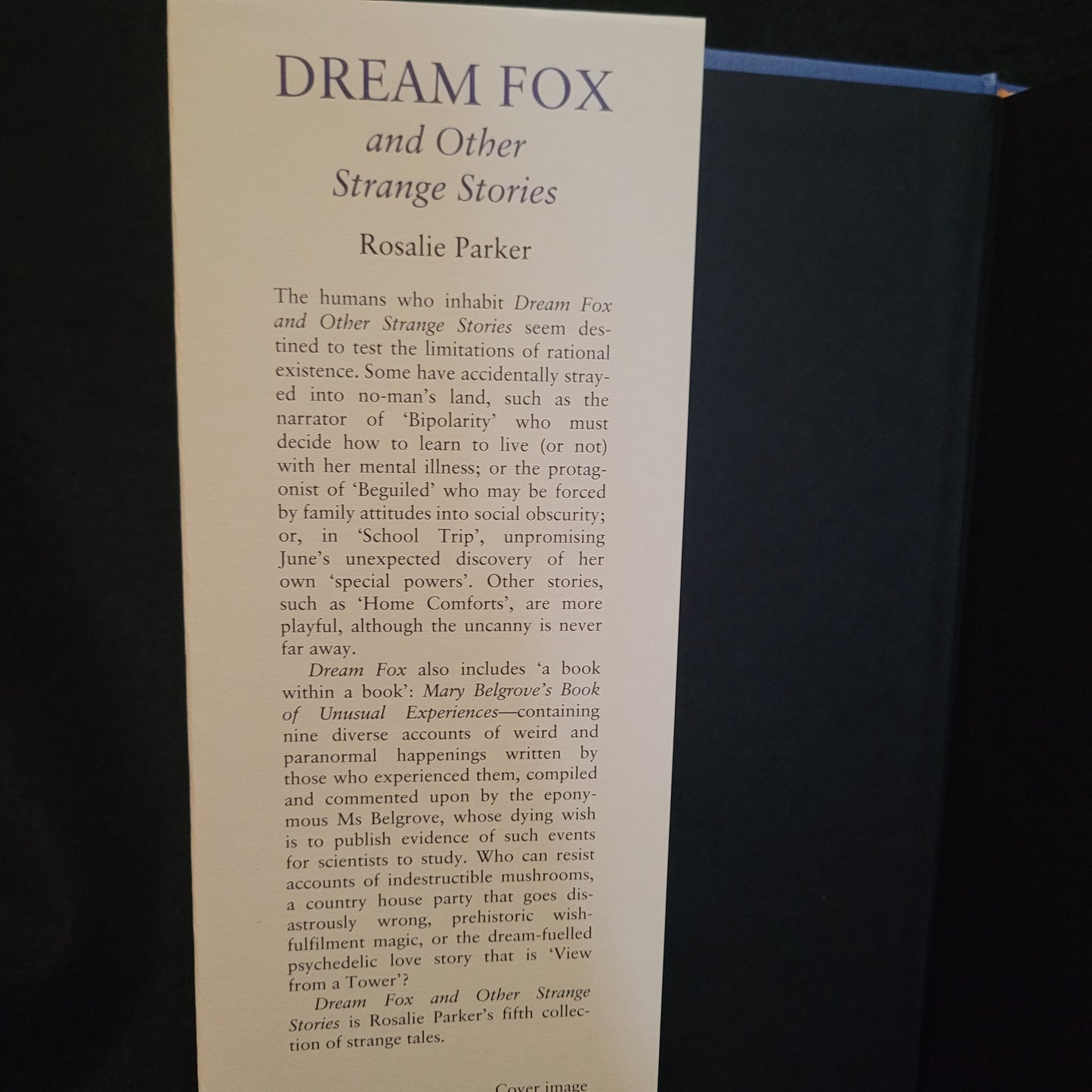 Dream Fox and Other Strange Stories by Rosalie Parker (Tartarus Press, 2023) Limited Edition Hardback