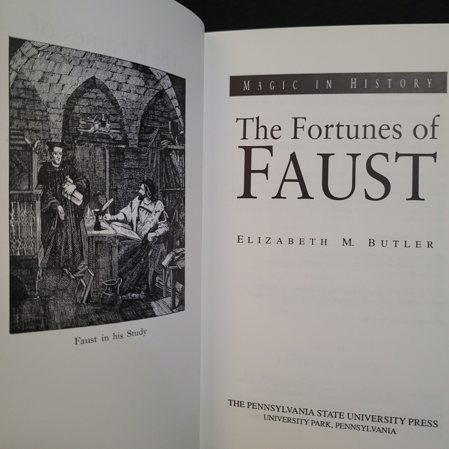 The Fortunes of Faust (Magic in History) by Elizabeth M. Butler (The Pennsylvania State University Press, 1998) Paperback