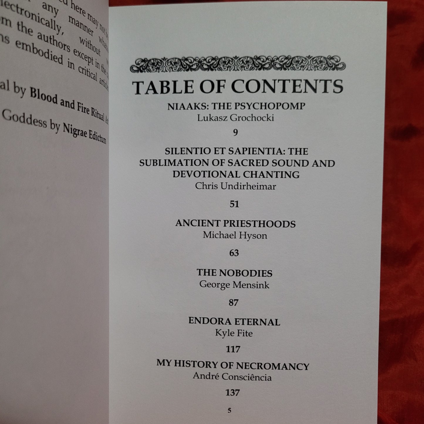 Sabbatica Volume VIII: The Mysterious Chants of Death and the Dead edited by Edgar Kerval (Sirius Limited Esoterica, 2023) Standard Hardcover Edition Limited to 111 copies